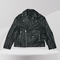 Classic Black Biker Leather Jacket