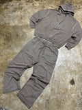 Vintage Wash Oversized Hoodie & Sweatpants Tracksuit Set – Unisex Streetwear