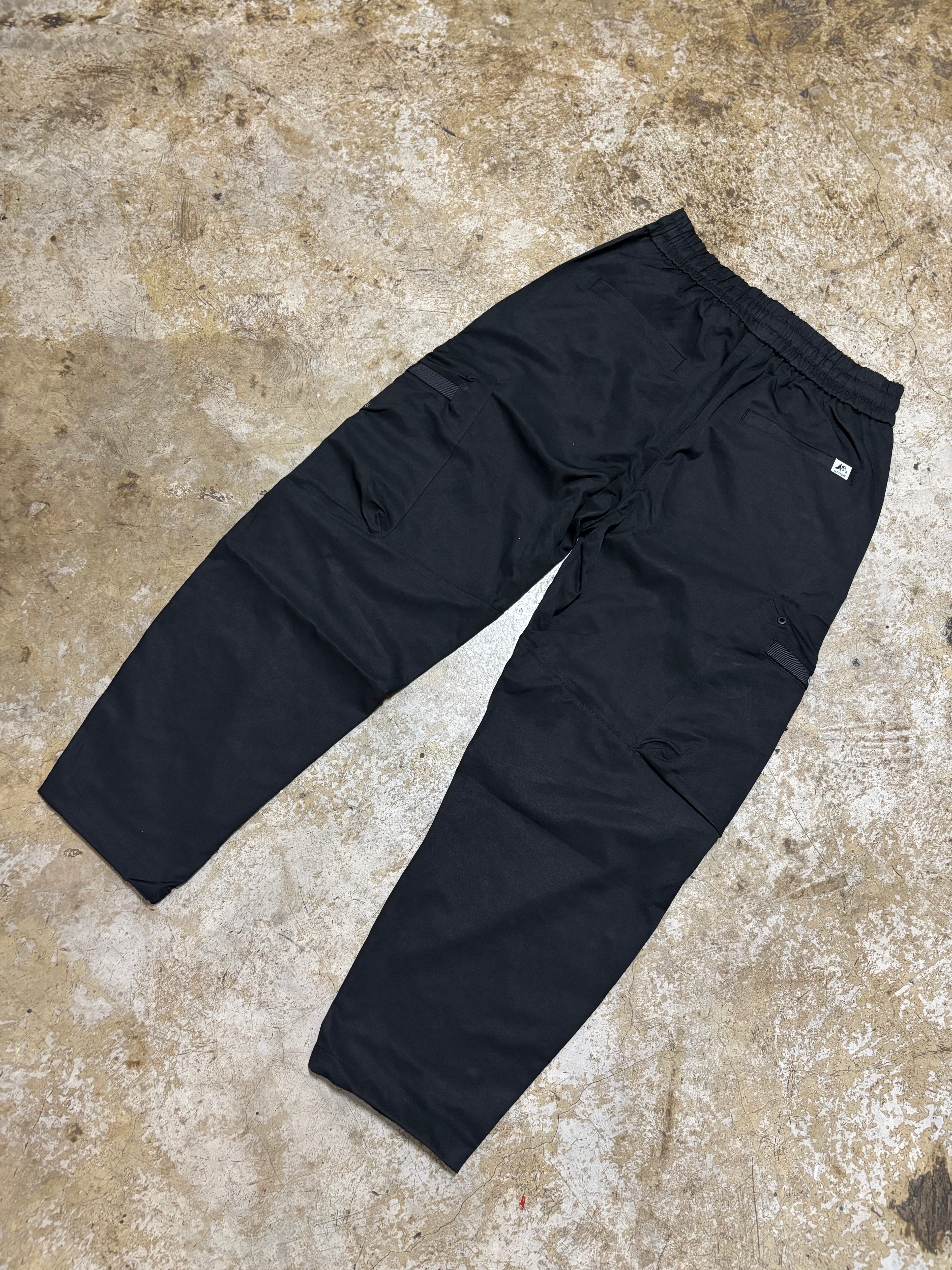 Black Multi-Pocket Cargo Jogger Pants – Unisex Utility Streetwear
