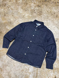 Classic Indigo Denim Overshirt Unisex Relaxed Fit Button Up Shirt