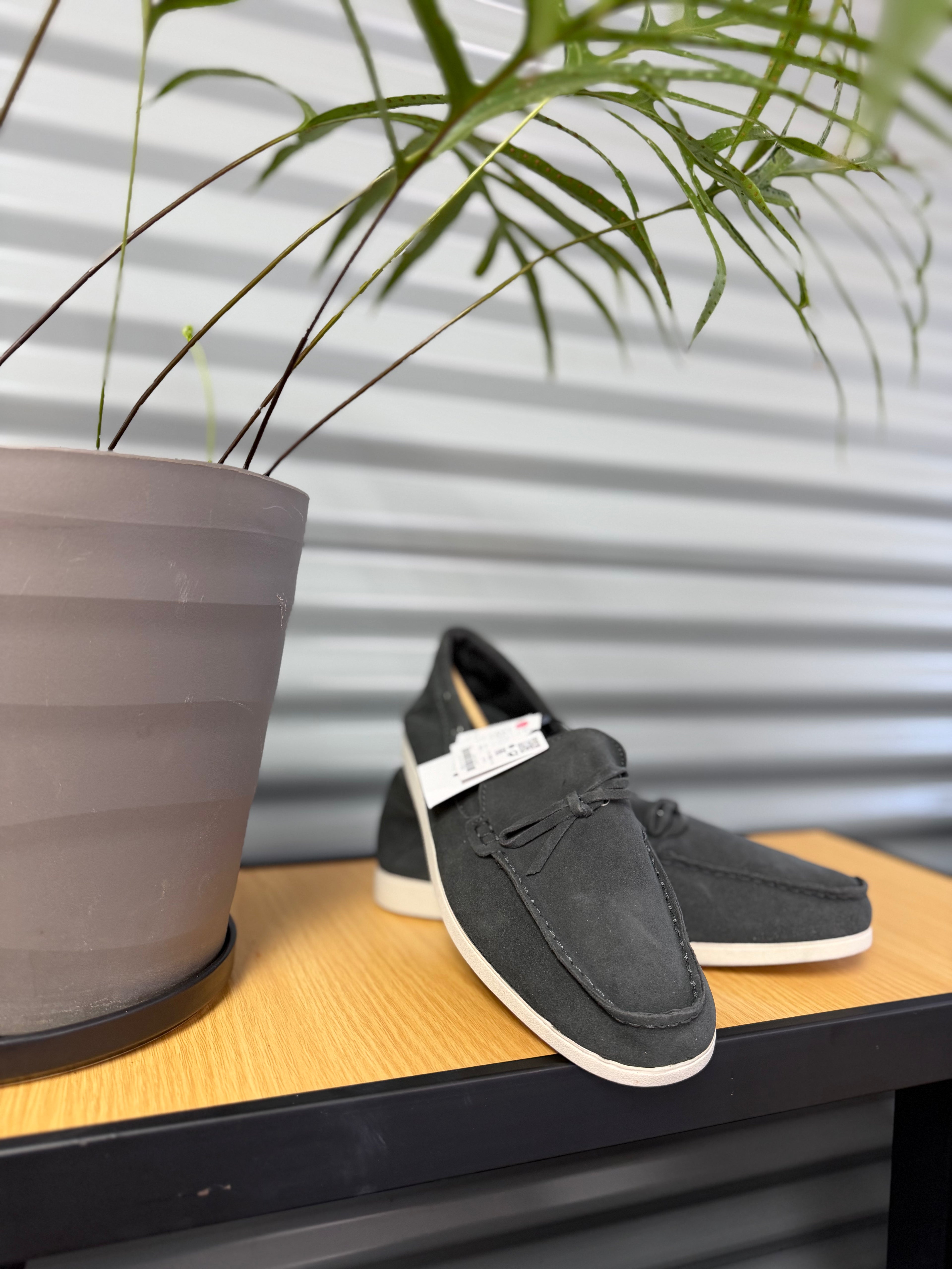 MEN'S SUEDE TASSEL LOAFERS - GREY