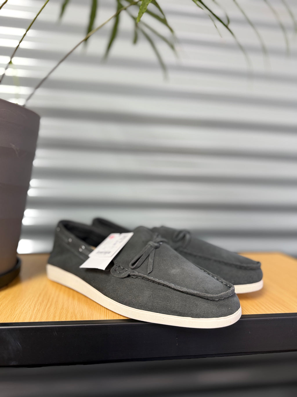 MEN'S SUEDE TASSEL LOAFERS - GREY