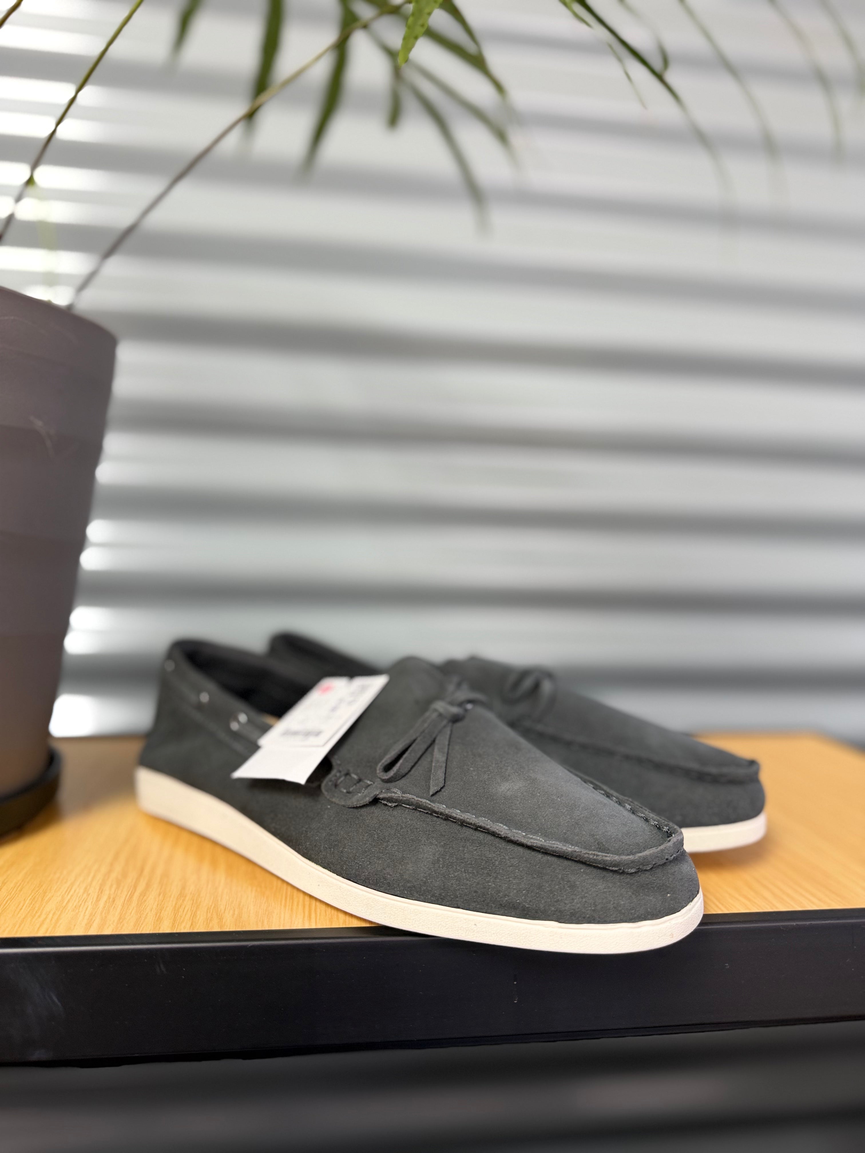 MEN'S SUEDE TASSEL LOAFERS - GREY