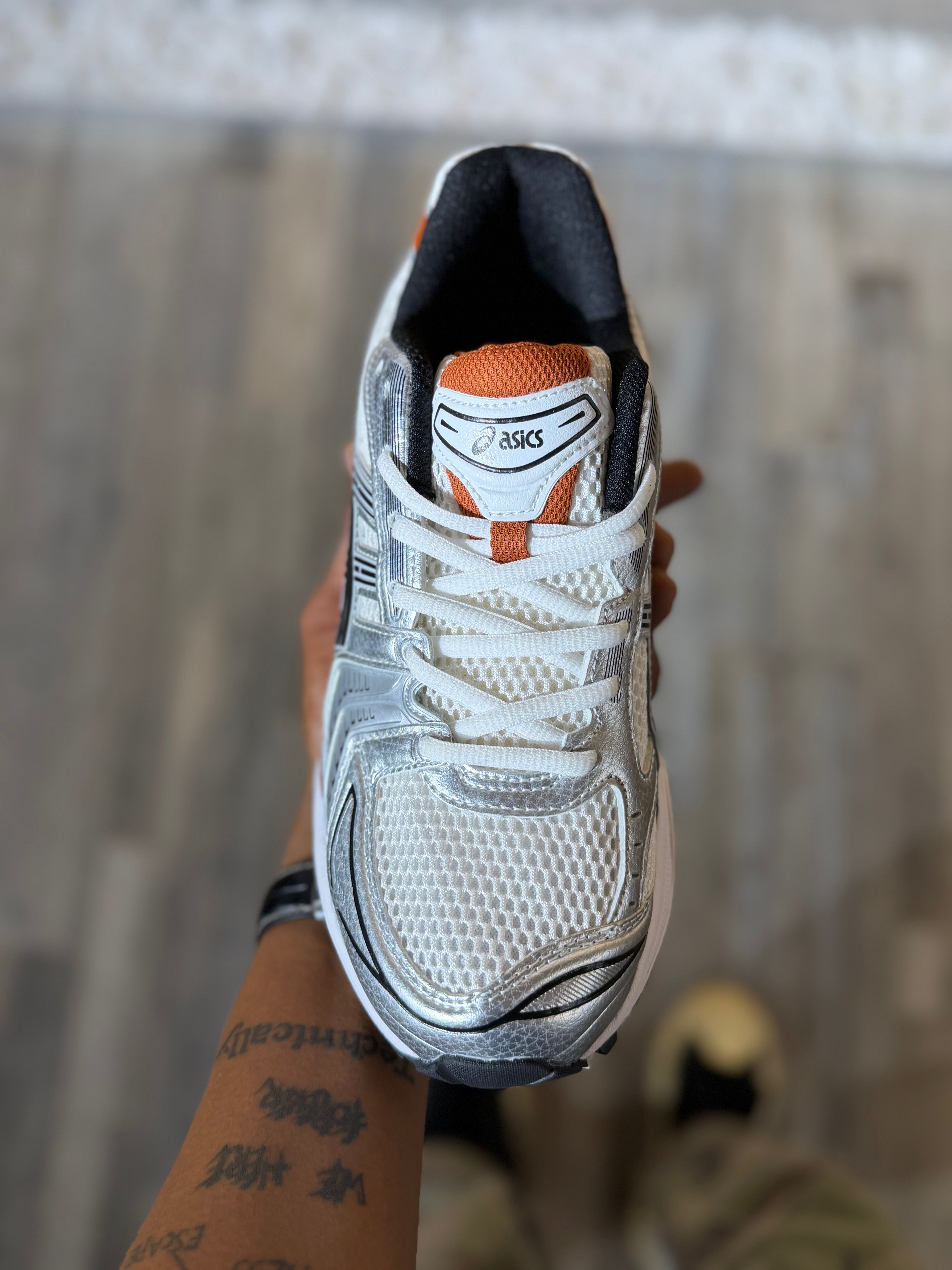 ASICS Gel-Kayano 14 White Silver Orange