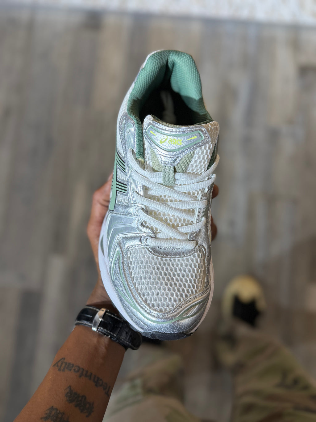 ASICS Gel-Kayano 14 White Silver Sage Green