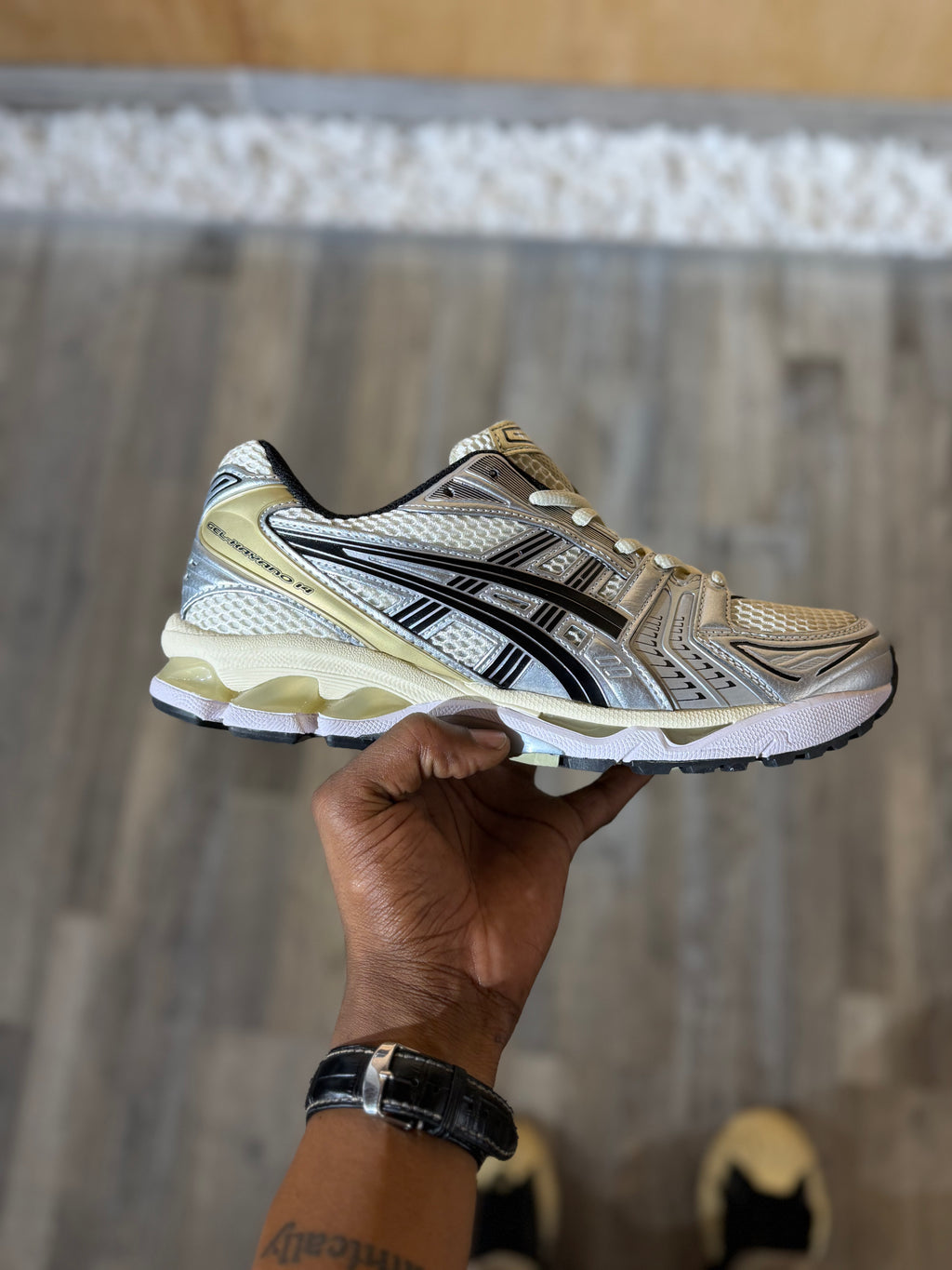 ASICS Gel-Kayano 14 White Silver Champagne