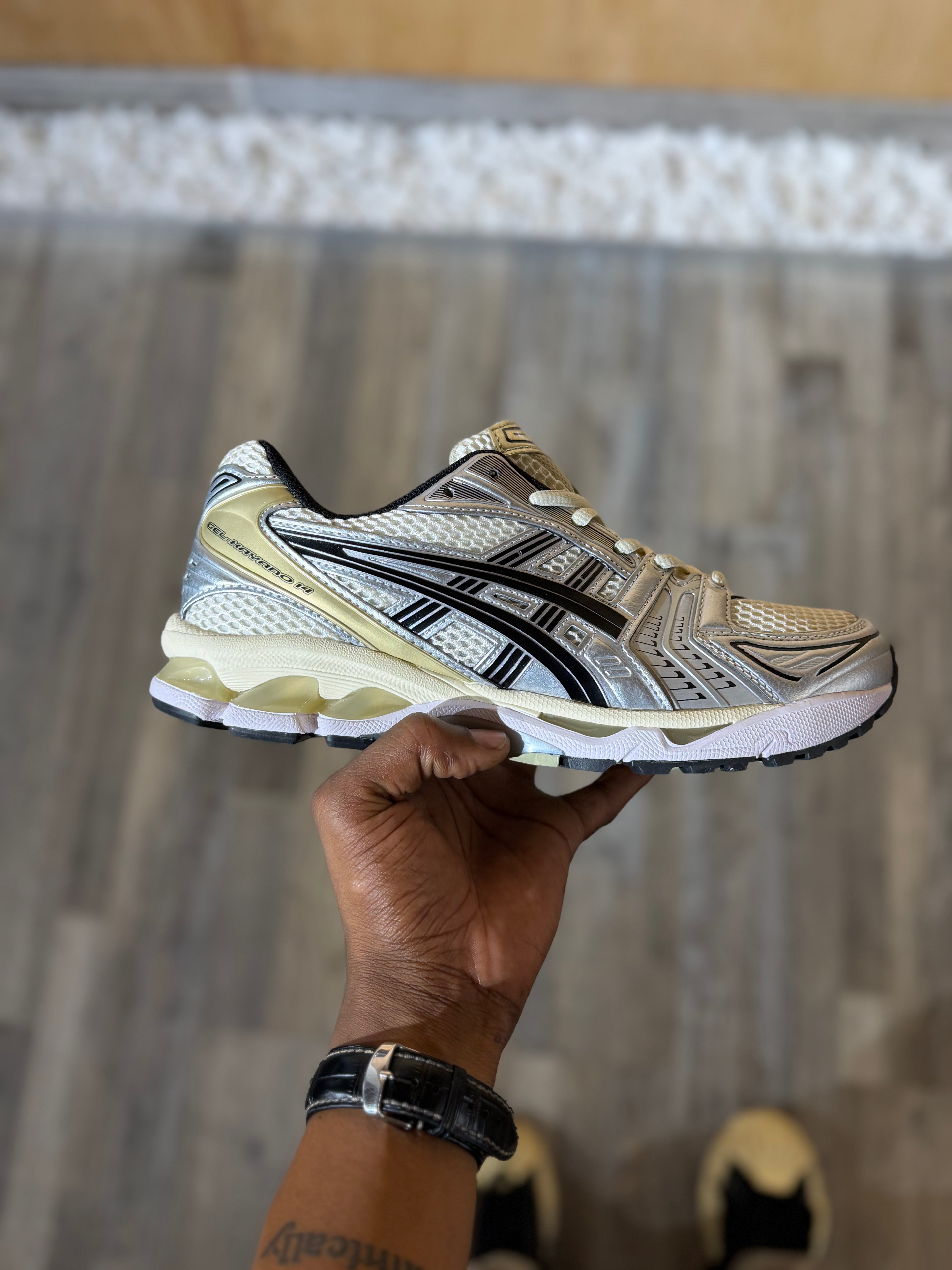 ASICS Gel-Kayano 14 White Silver Champagne