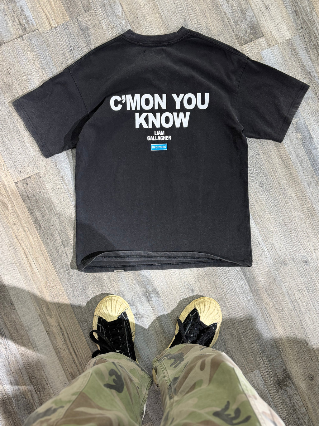 Represent “C’Mon You Know” Graphic T-Shirt – Black