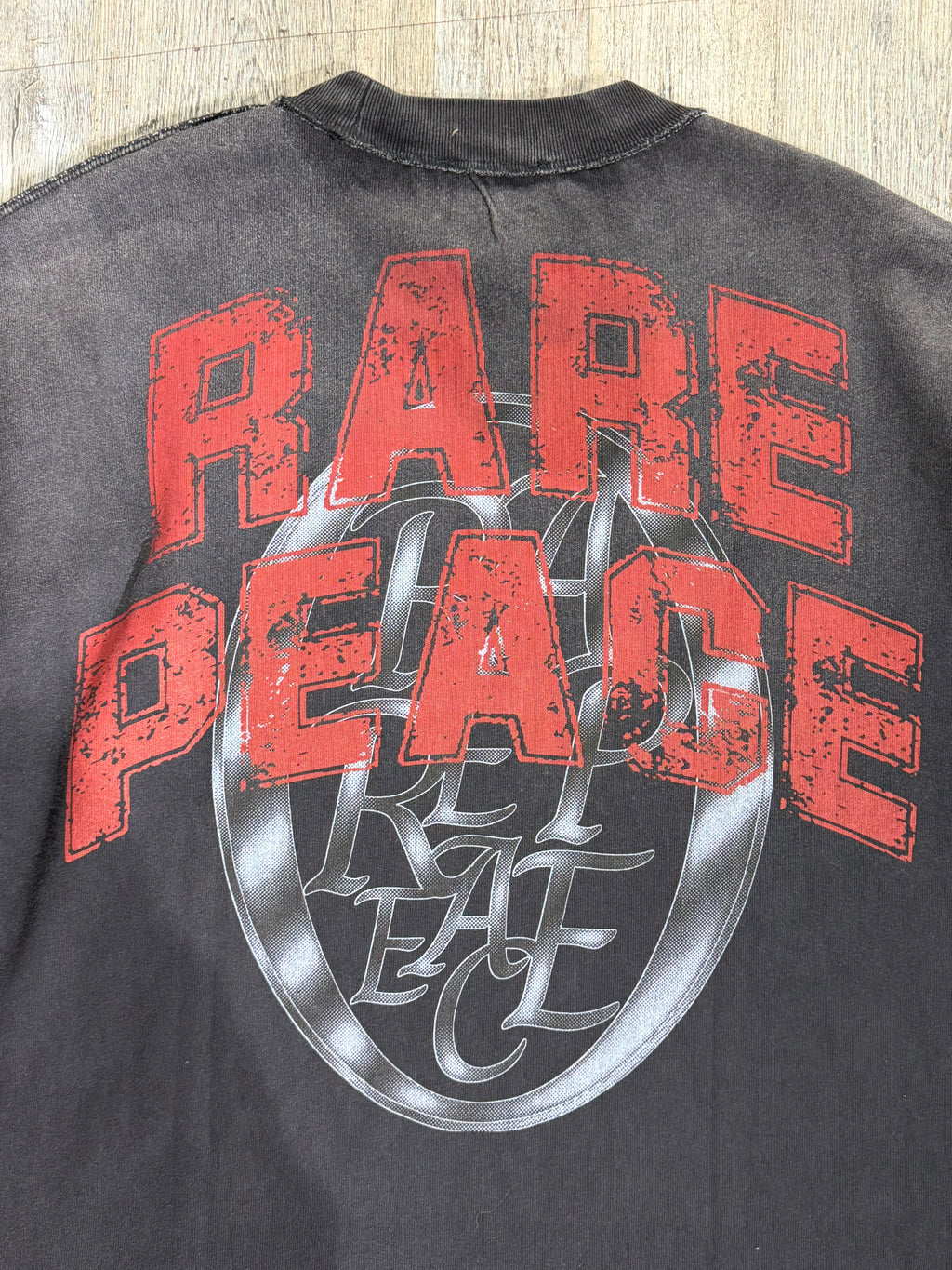 Rare Peace “Chaos” Graphic T-Shirt – Washed Black