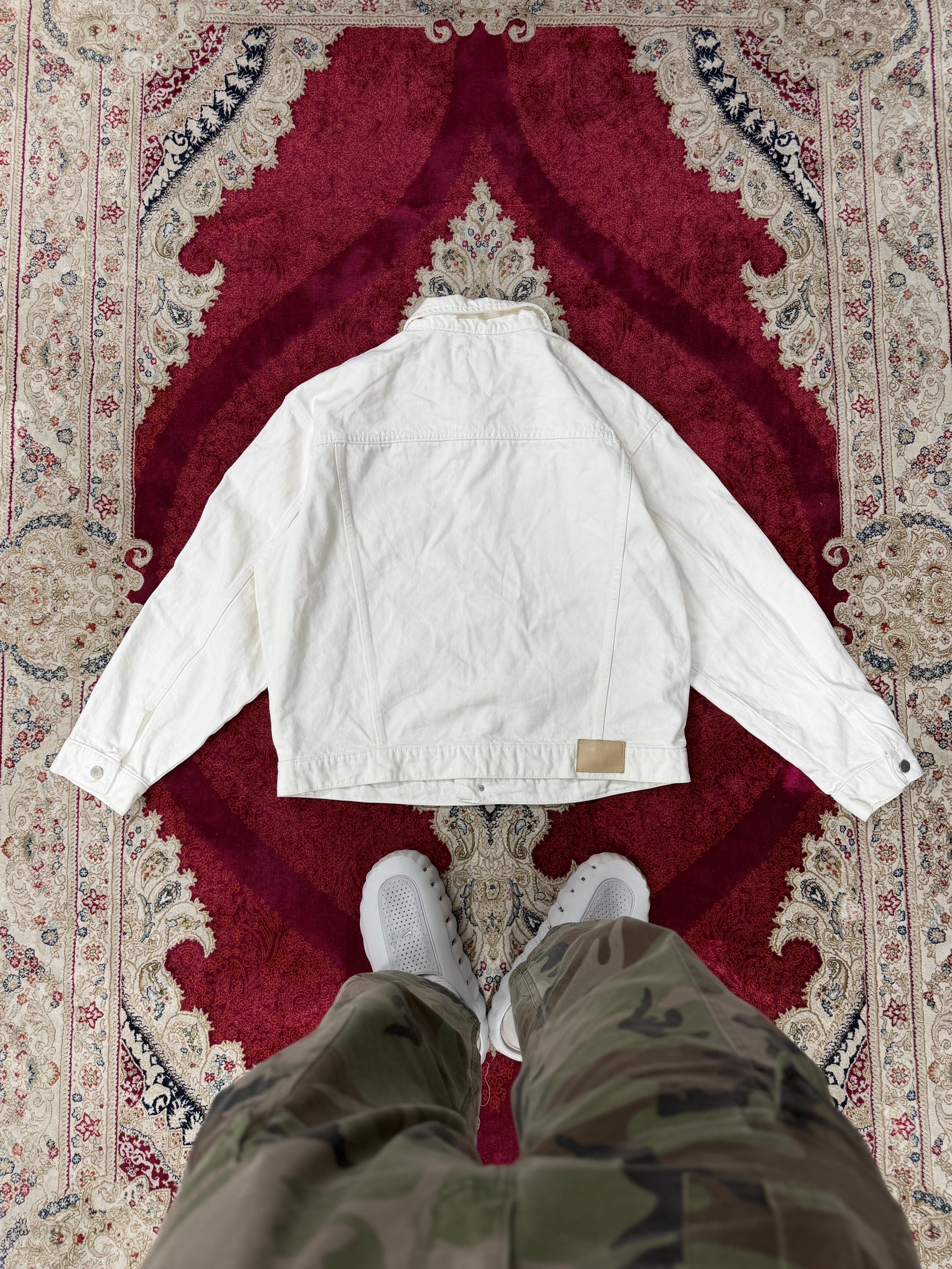 ZARA Off-White Denim Jacket – Utility Fit