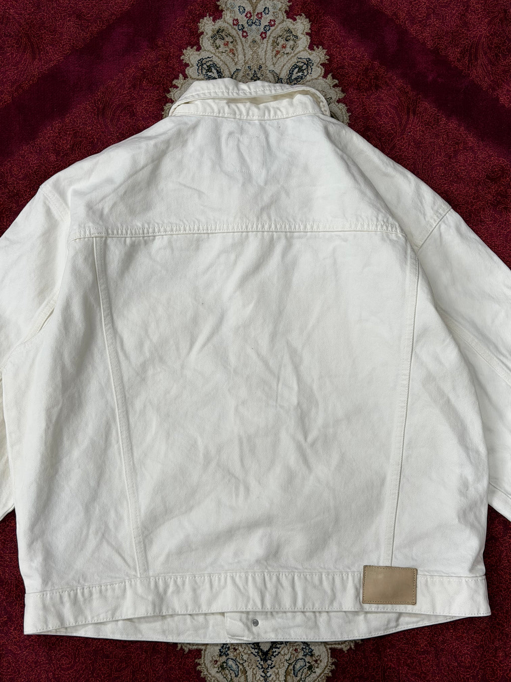 ZARA Off-White Denim Jacket – Utility Fit