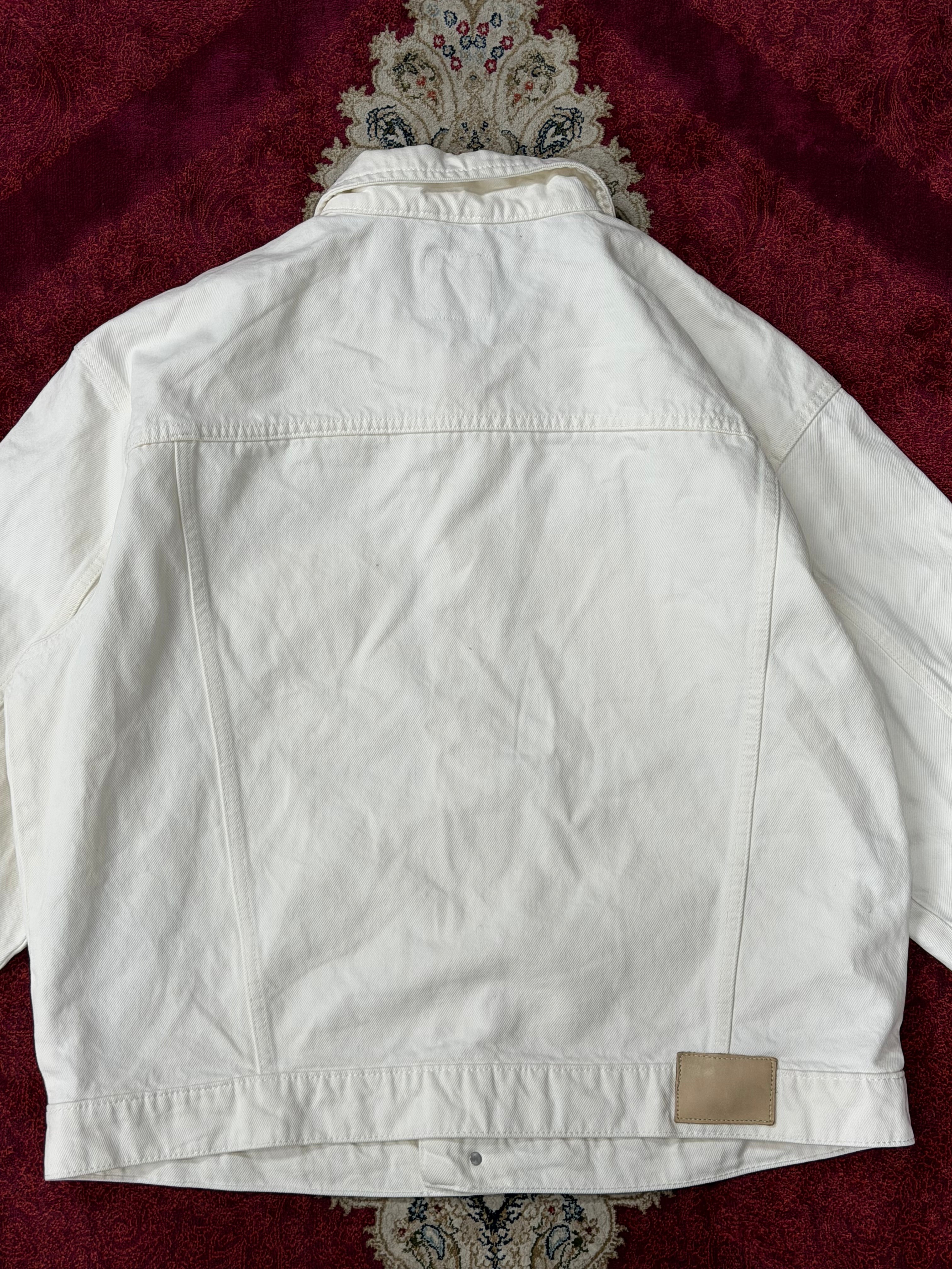 ZARA Off-White Denim Jacket – Utility Fit