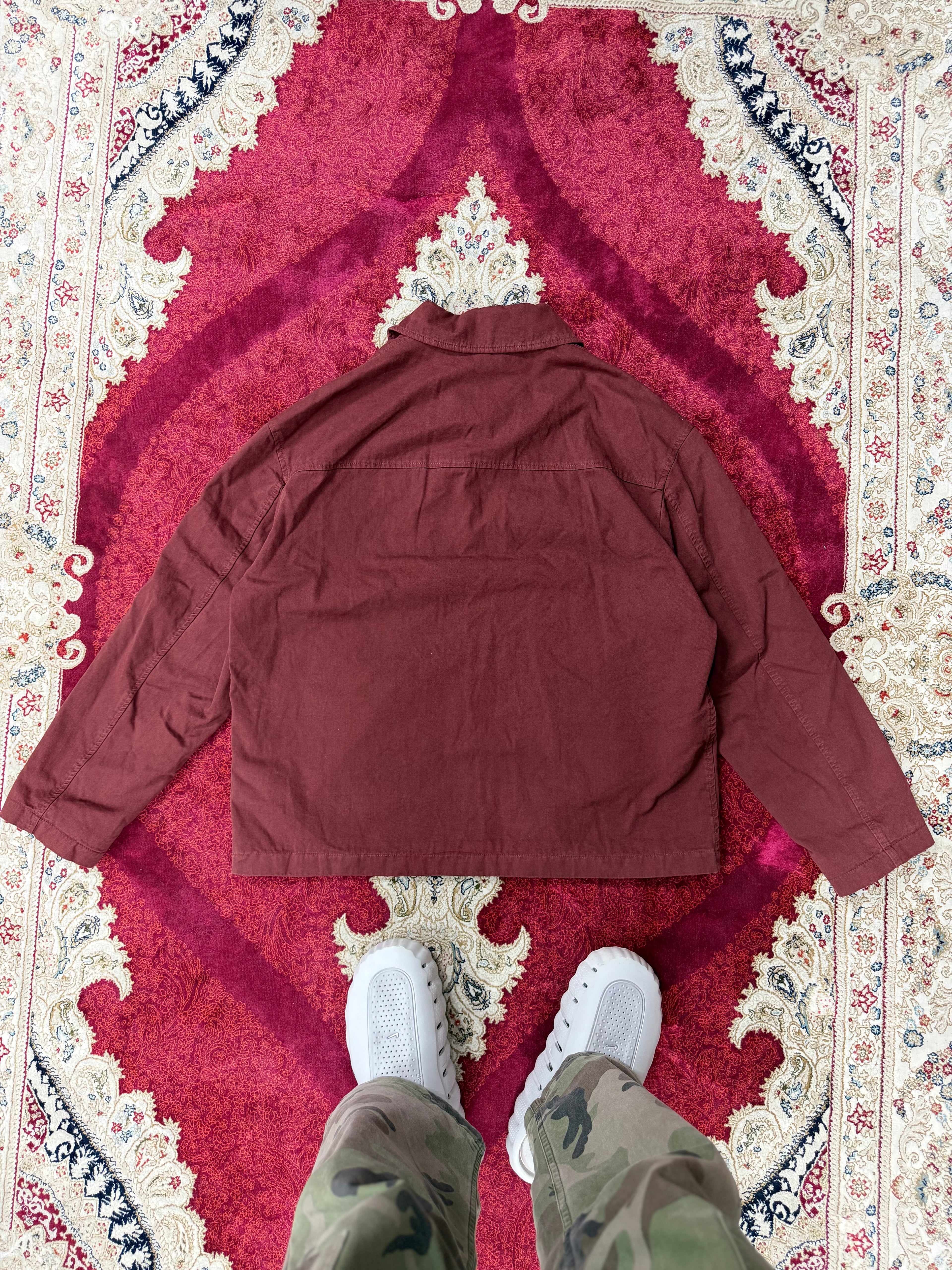 ZARA Burgundy Workwear Jacket – Minimal Utility Fit