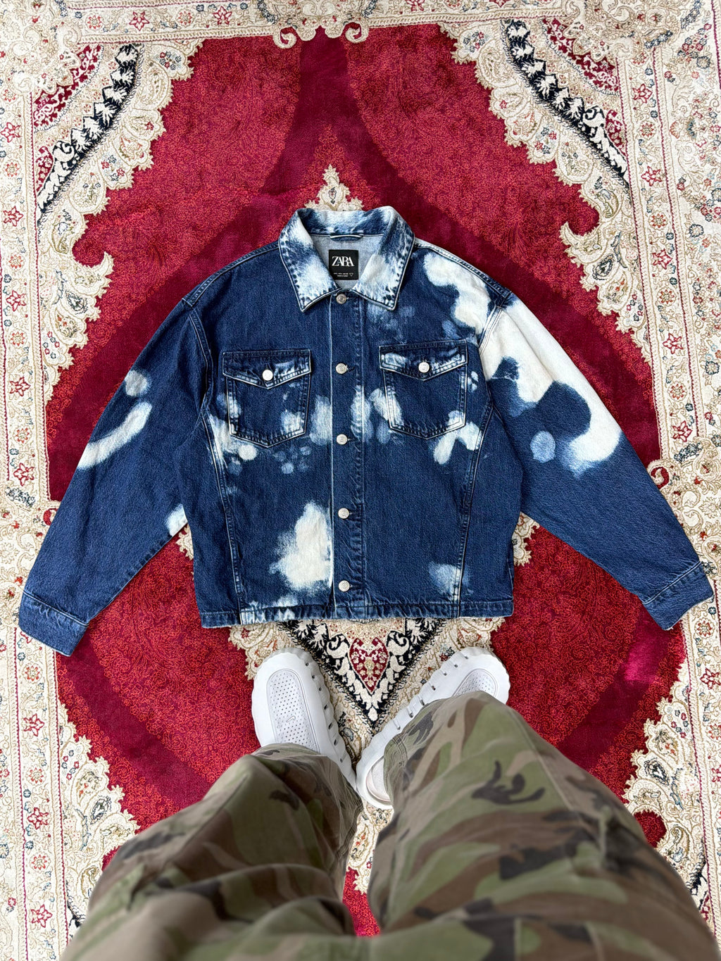 ZARA Bleached Denim Jacket – Statement Wash