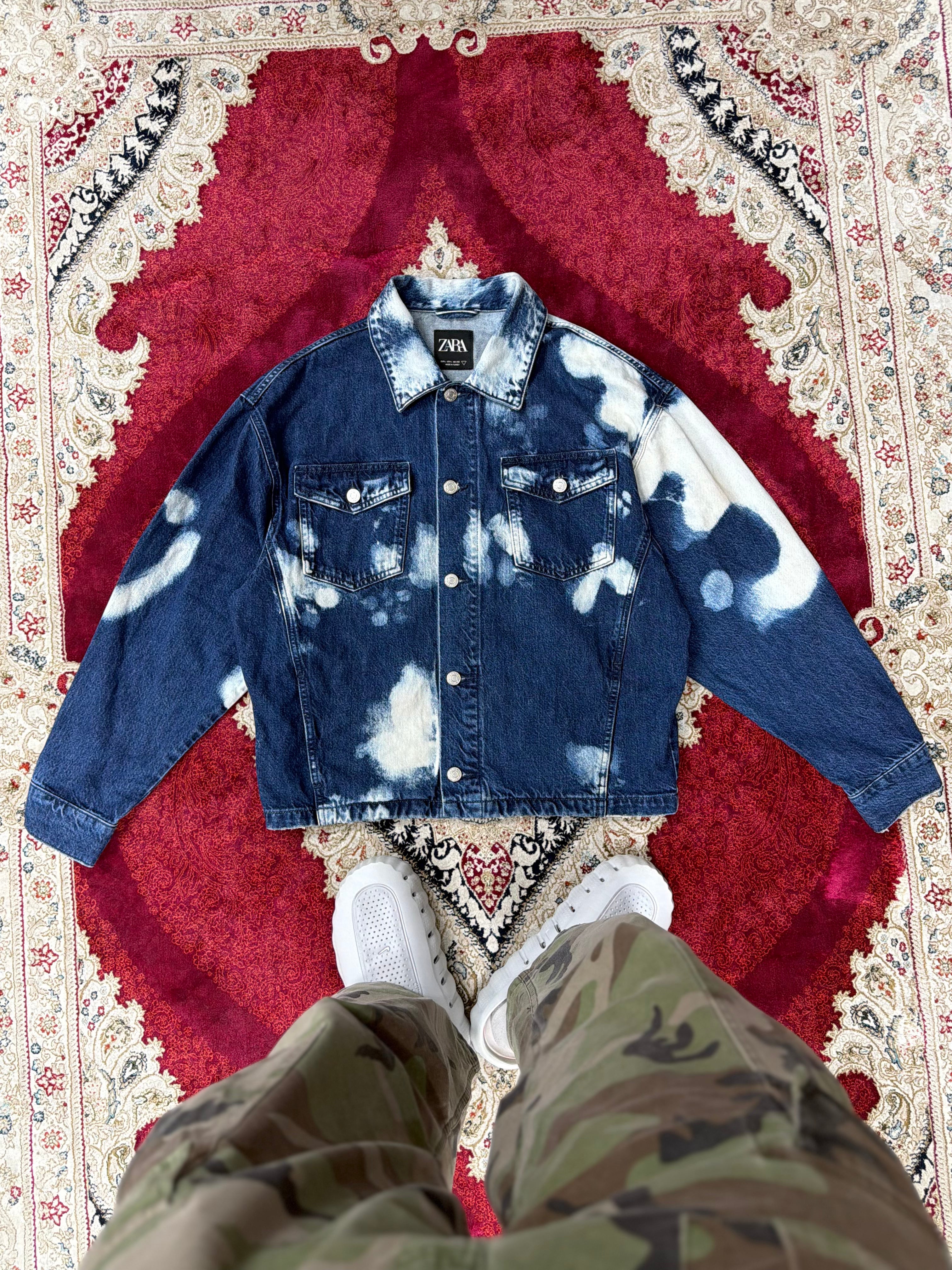 ZARA Bleached Denim Jacket – Statement Wash