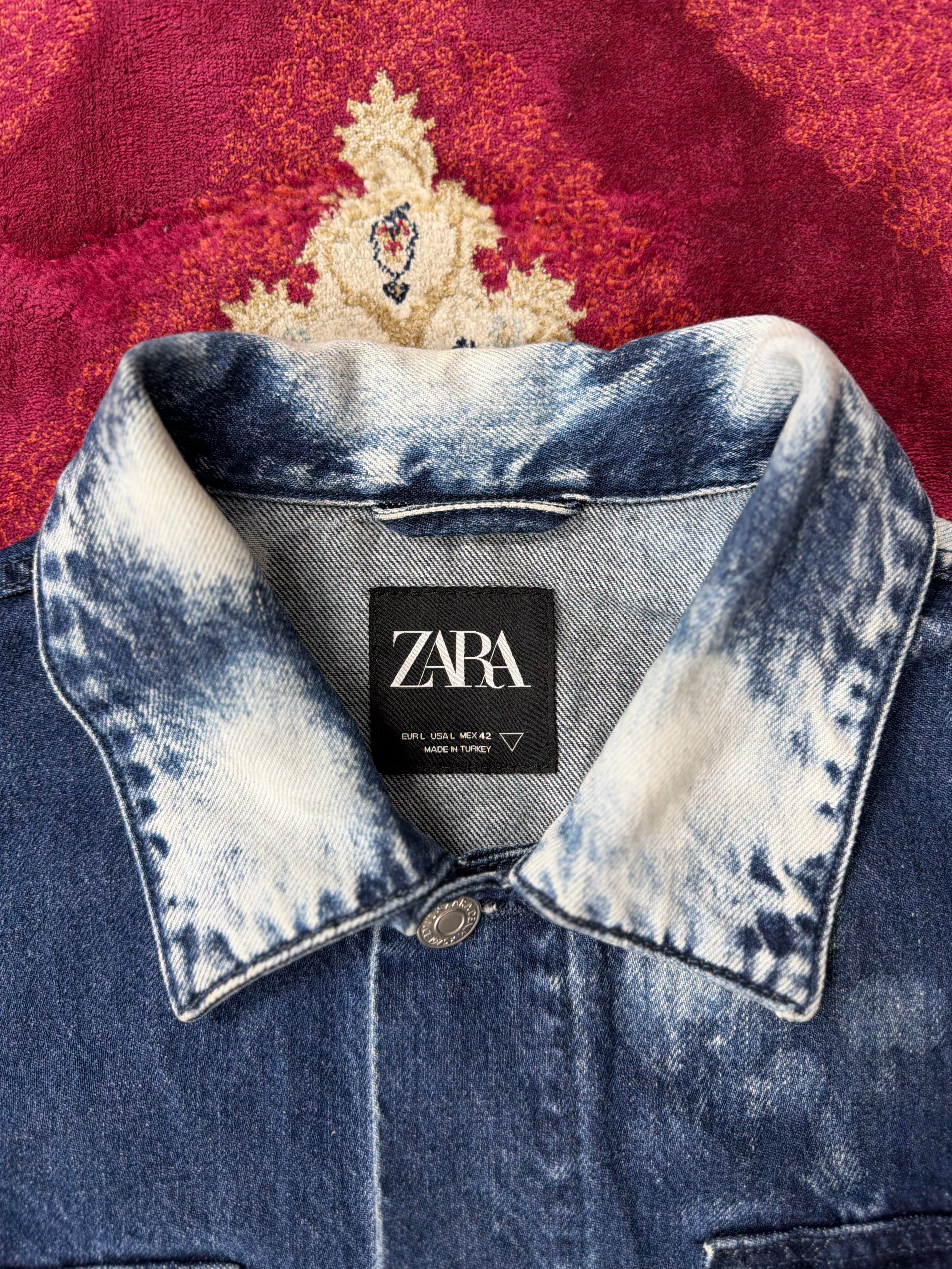 ZARA Bleached Denim Jacket – Statement Wash