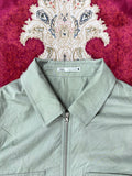 ZARA Sage Green Zip Jacket – Minimal Utility Fit