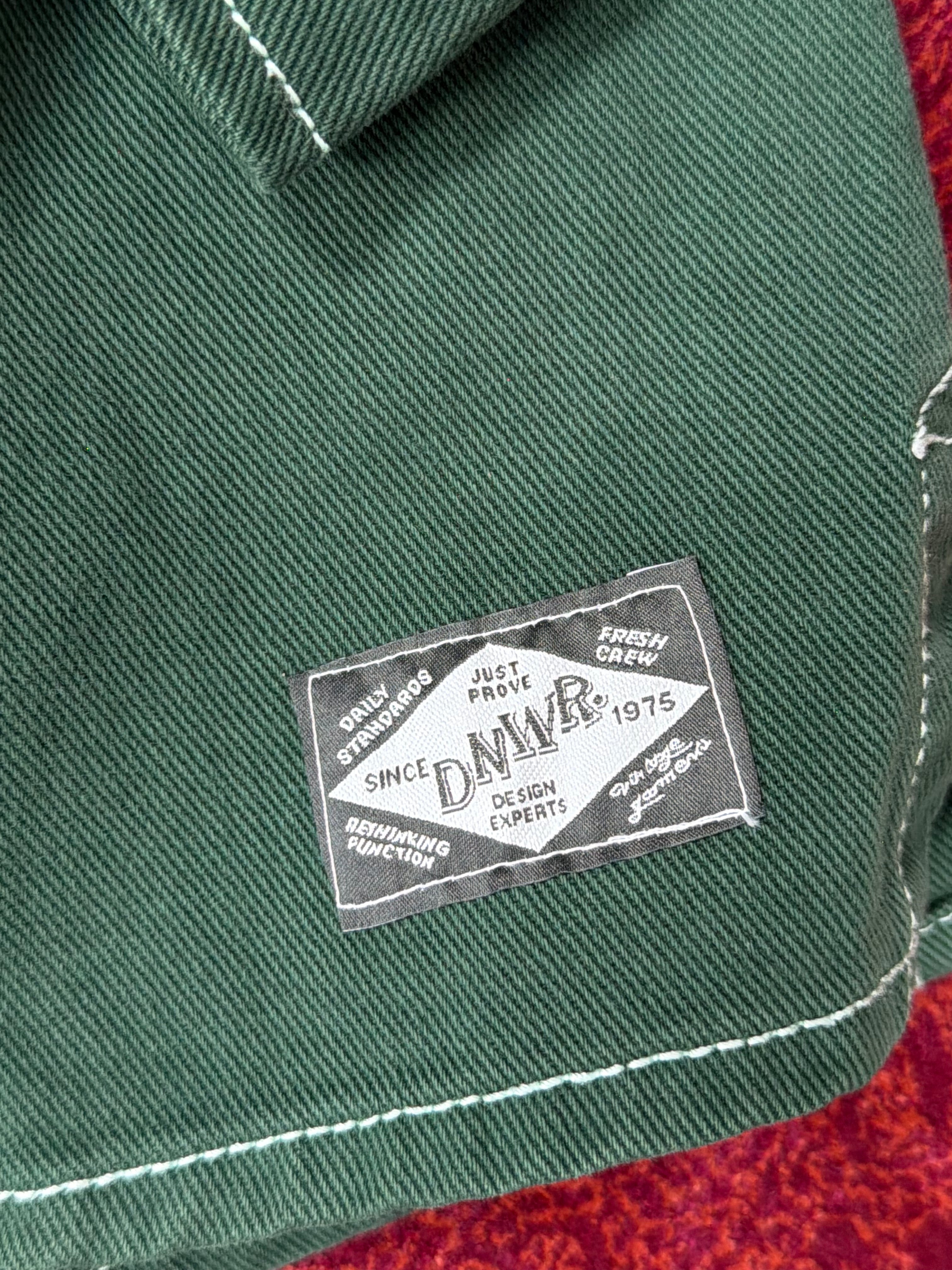 ZARA Green Utility Shirt – Contrast Stitch