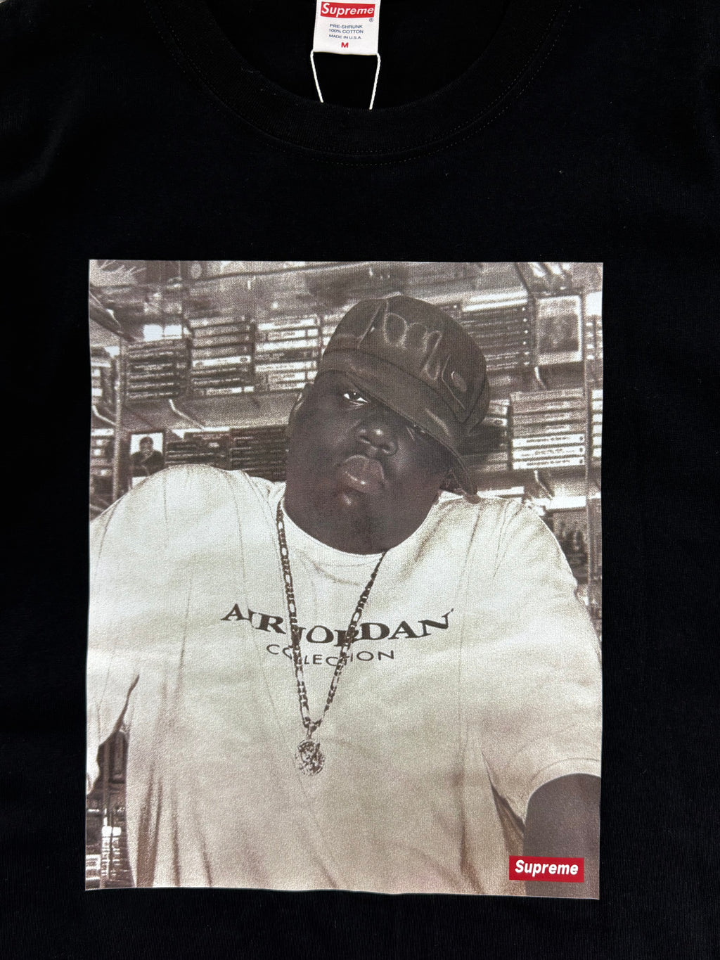 Supreme Biggie Photo Graphic T-Shirt – Black (M)