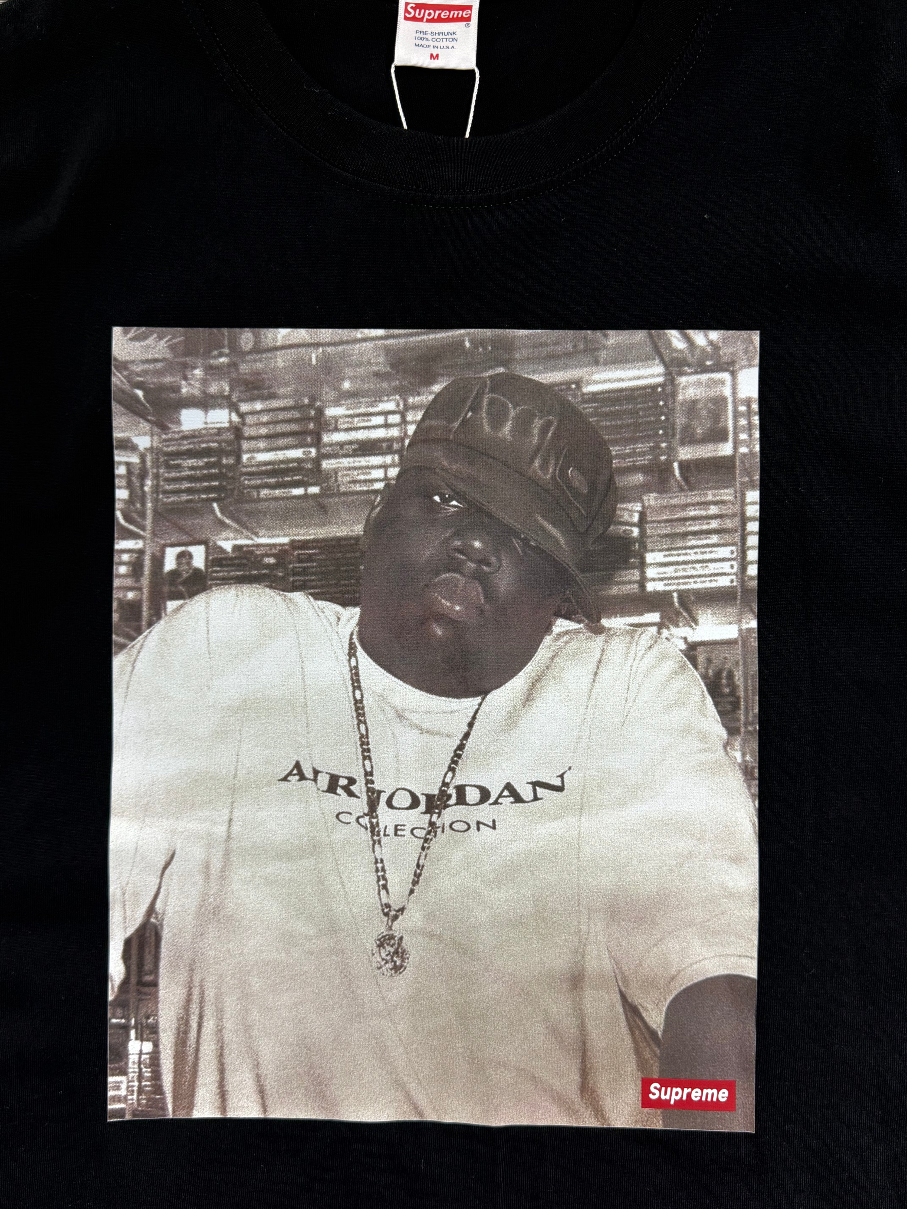 Supreme Biggie Photo Graphic T-Shirt – Black (M)