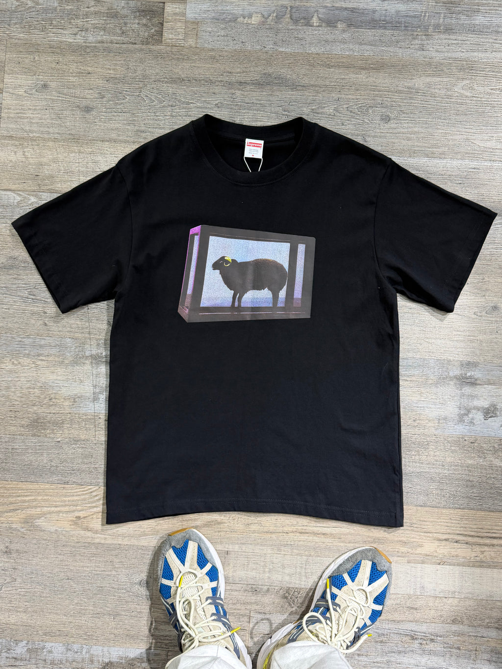 Supreme “Sheep in Box” Graphic T-Shirt – Black (M)