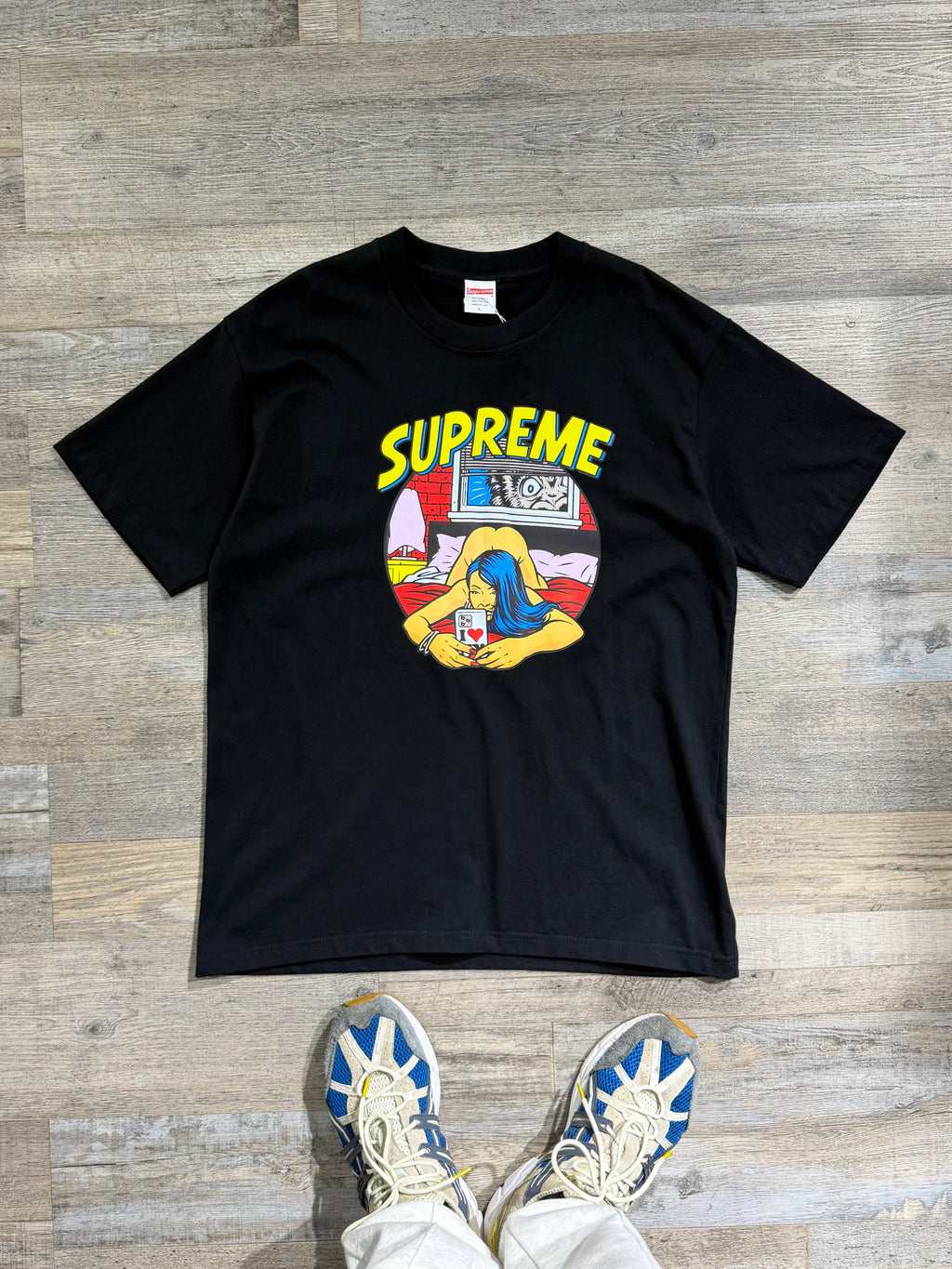 Supreme Pop Art Graphic T-Shirt – Black