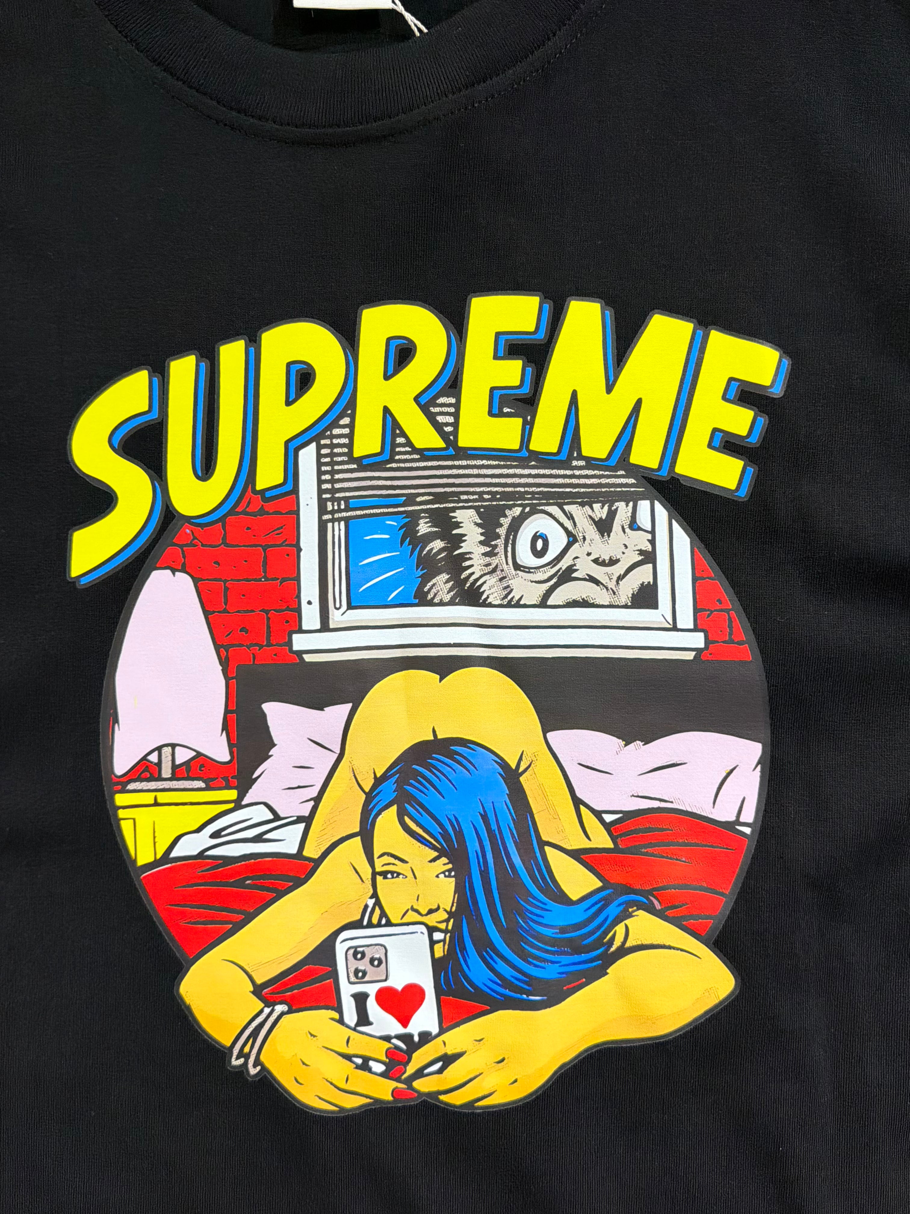 Supreme Pop Art Graphic T-Shirt – Black