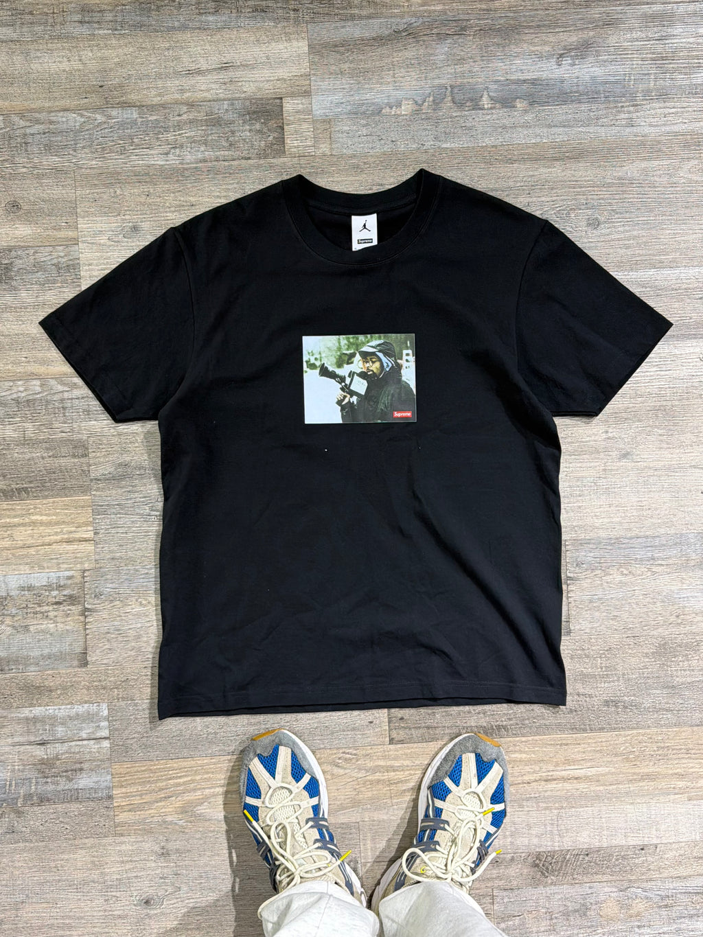 Supreme x Jordan Photo Graphic T-Shirt – Black (M)