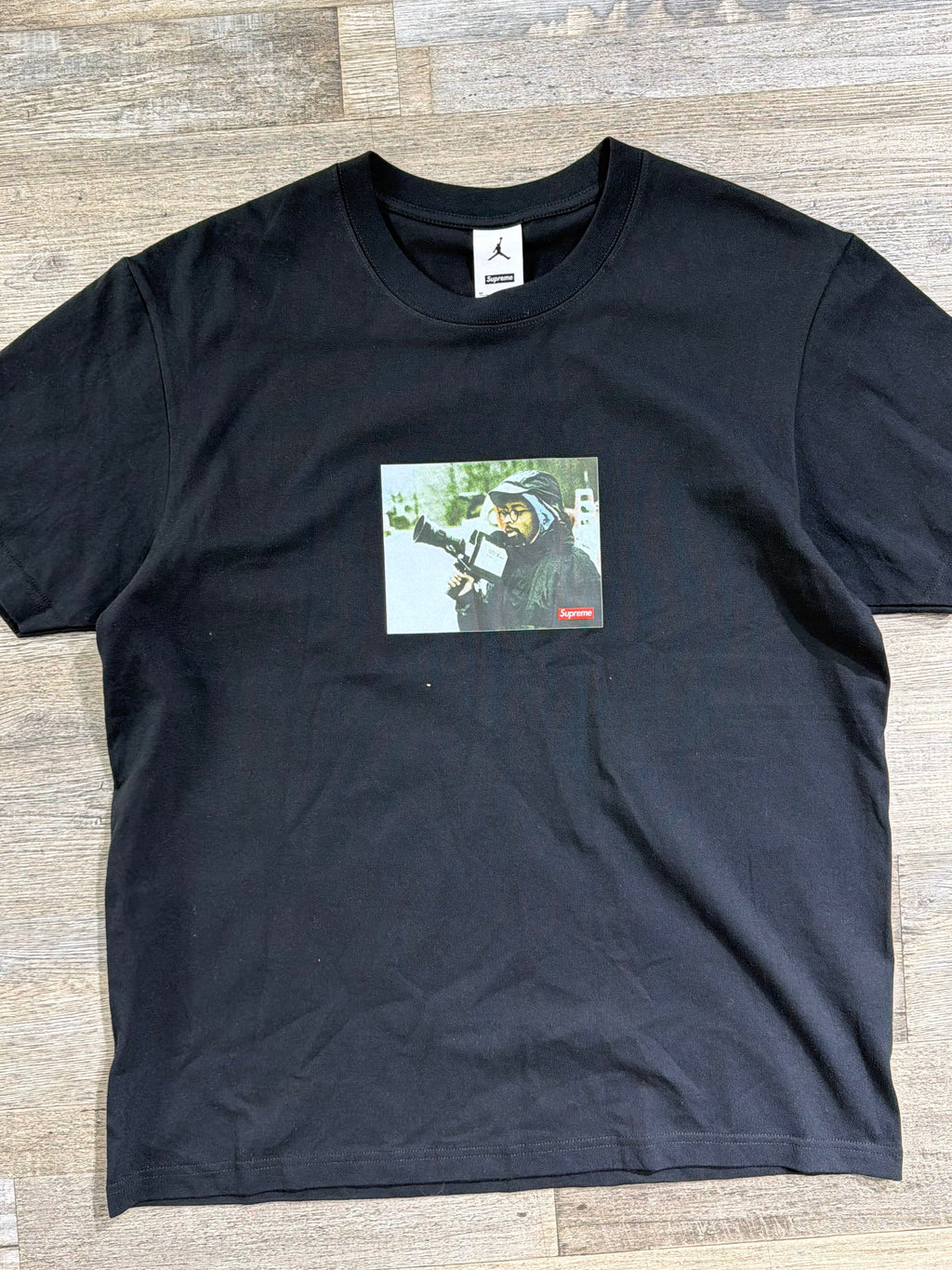 Supreme x Jordan Photo Graphic T-Shirt – Black (M)