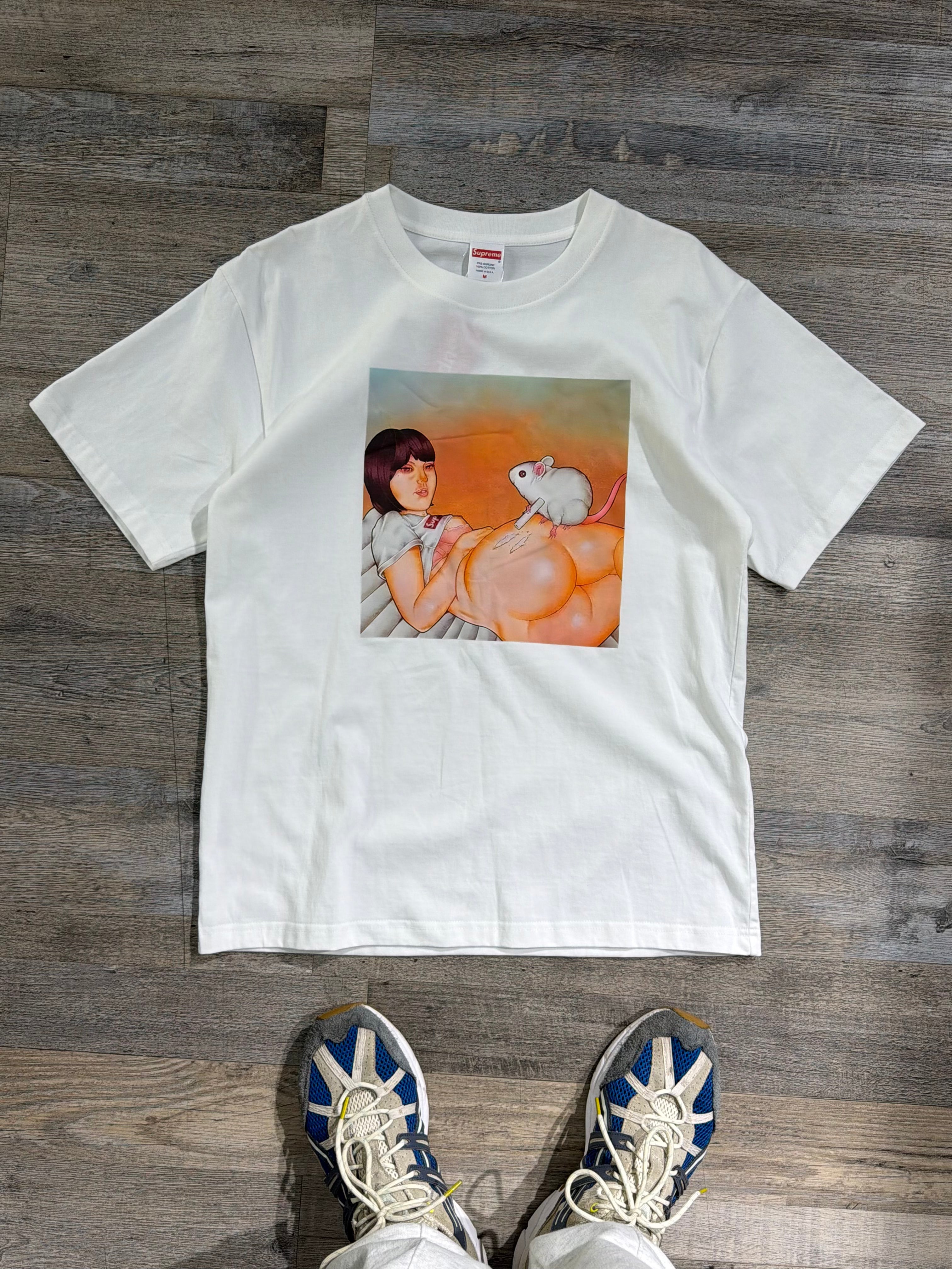 Supreme Lady Graphic T-Shirt – White