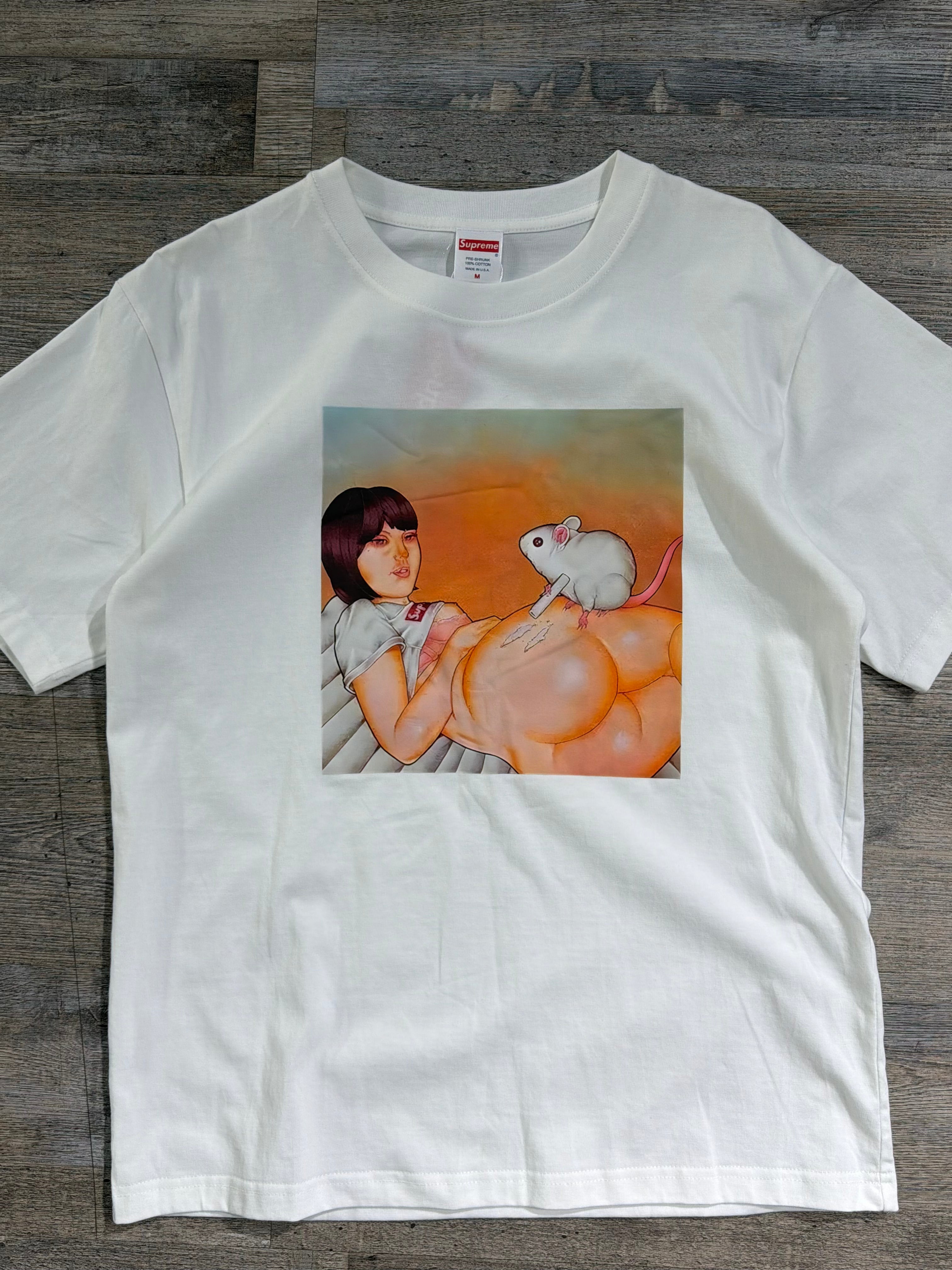 Supreme Lady Graphic T-Shirt – White