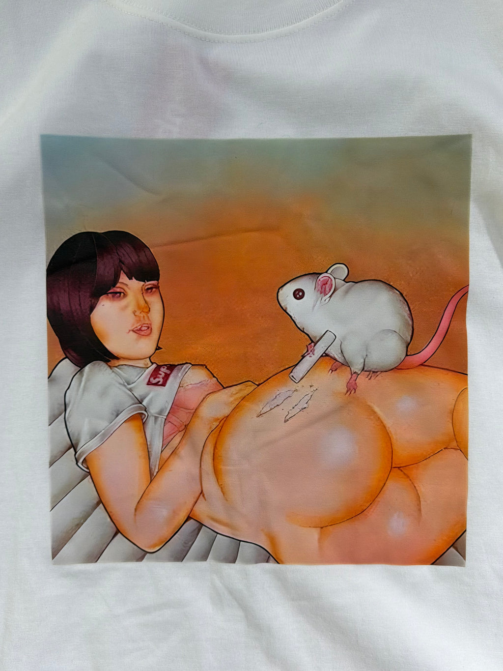 Supreme Lady Graphic T-Shirt – White