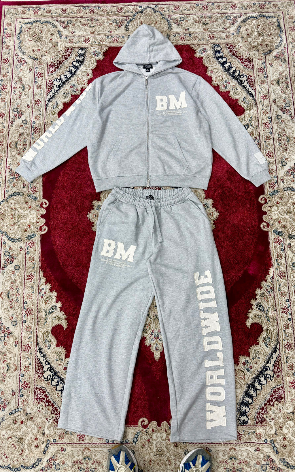 BM Worldwide Tracksuit Set – Grey Edition