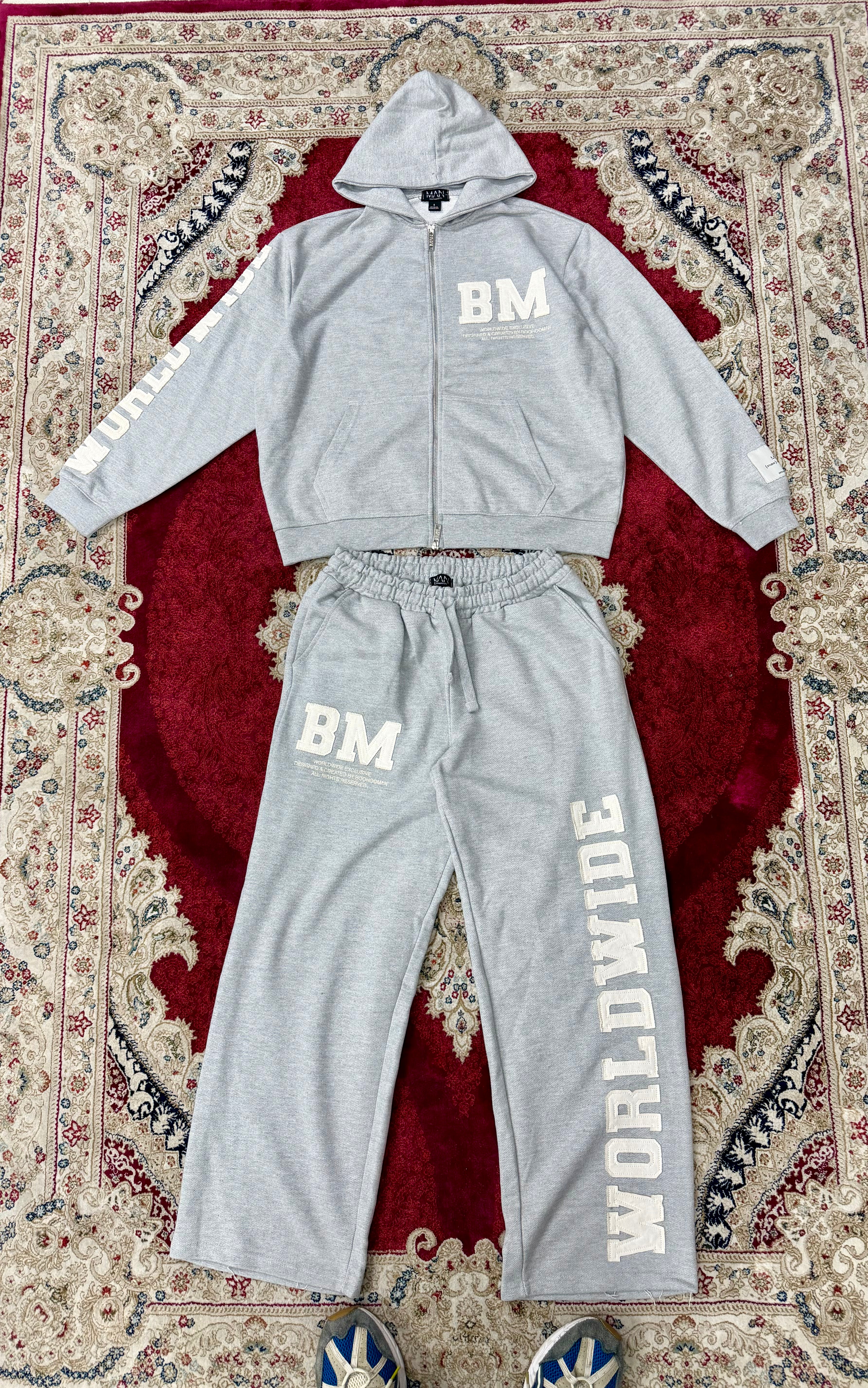 BM Worldwide Tracksuit Set – Grey Edition