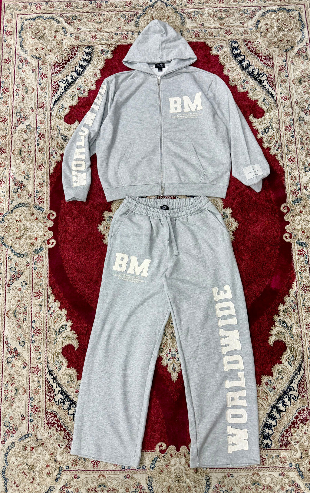 BM Worldwide Tracksuit Set – Grey Edition
