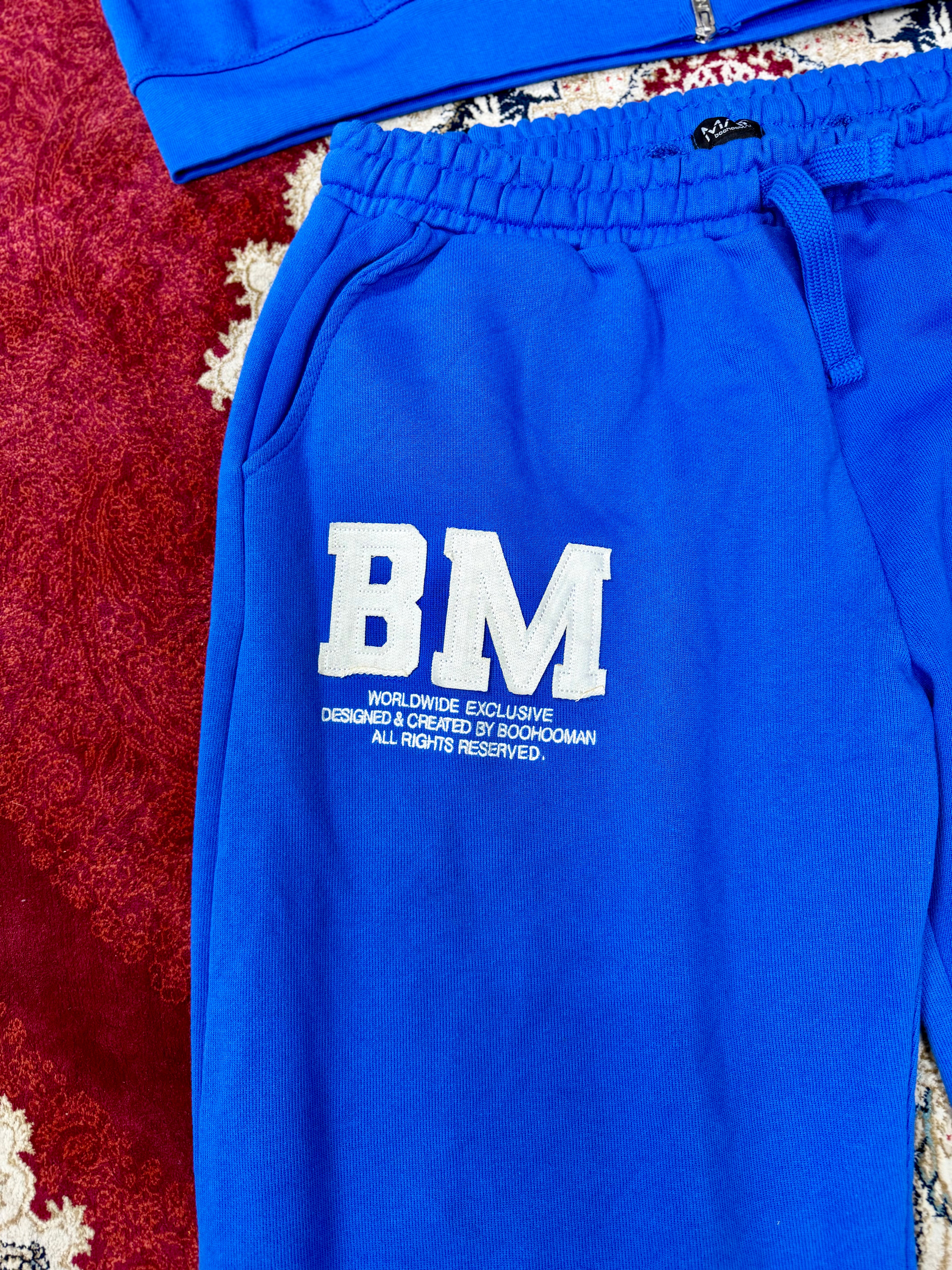 BoohooMAN BM Blue Tracksuit Set – Hoodie & Sweatpants