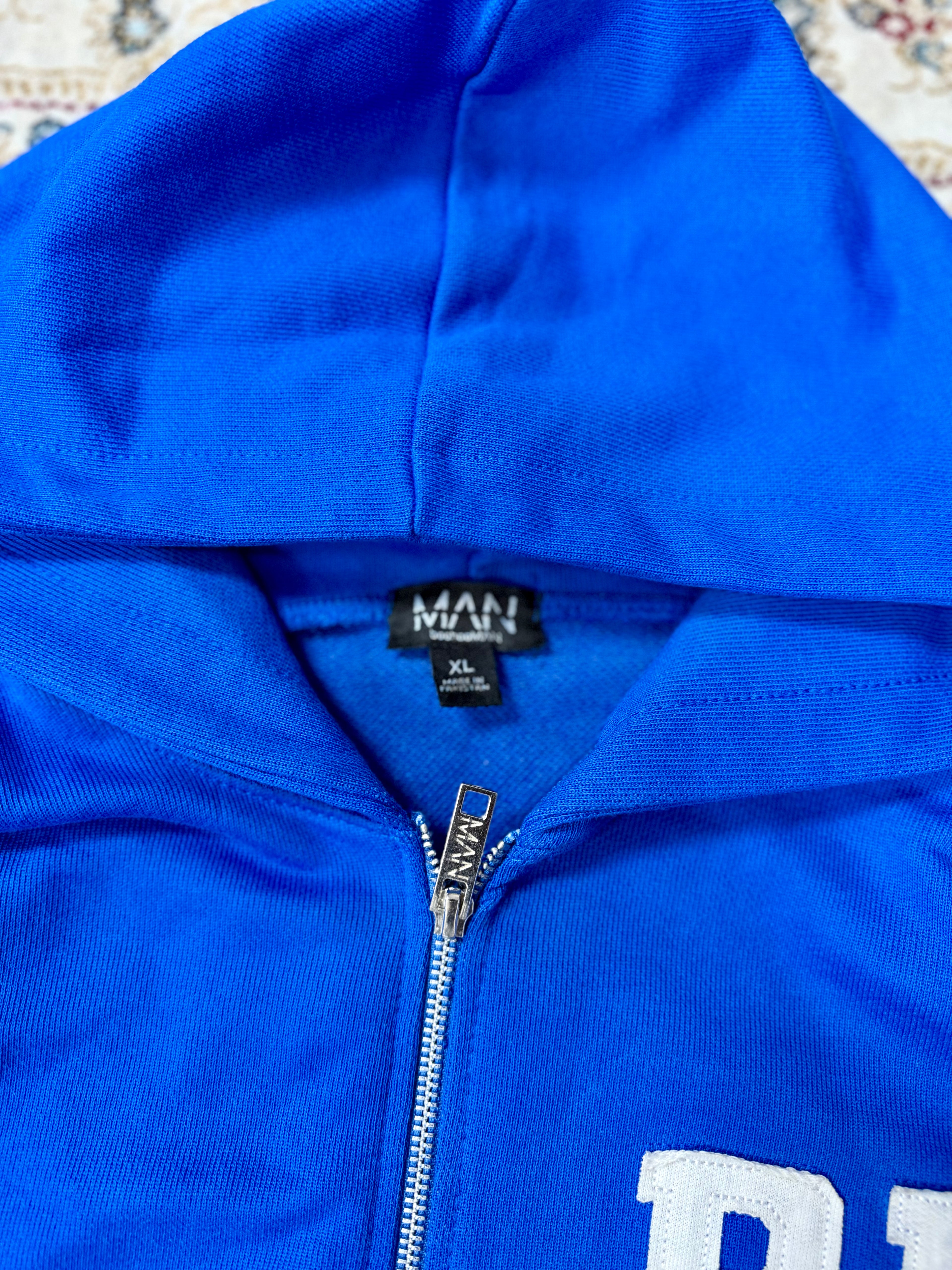 BoohooMAN BM Blue Tracksuit Set – Hoodie & Sweatpants
