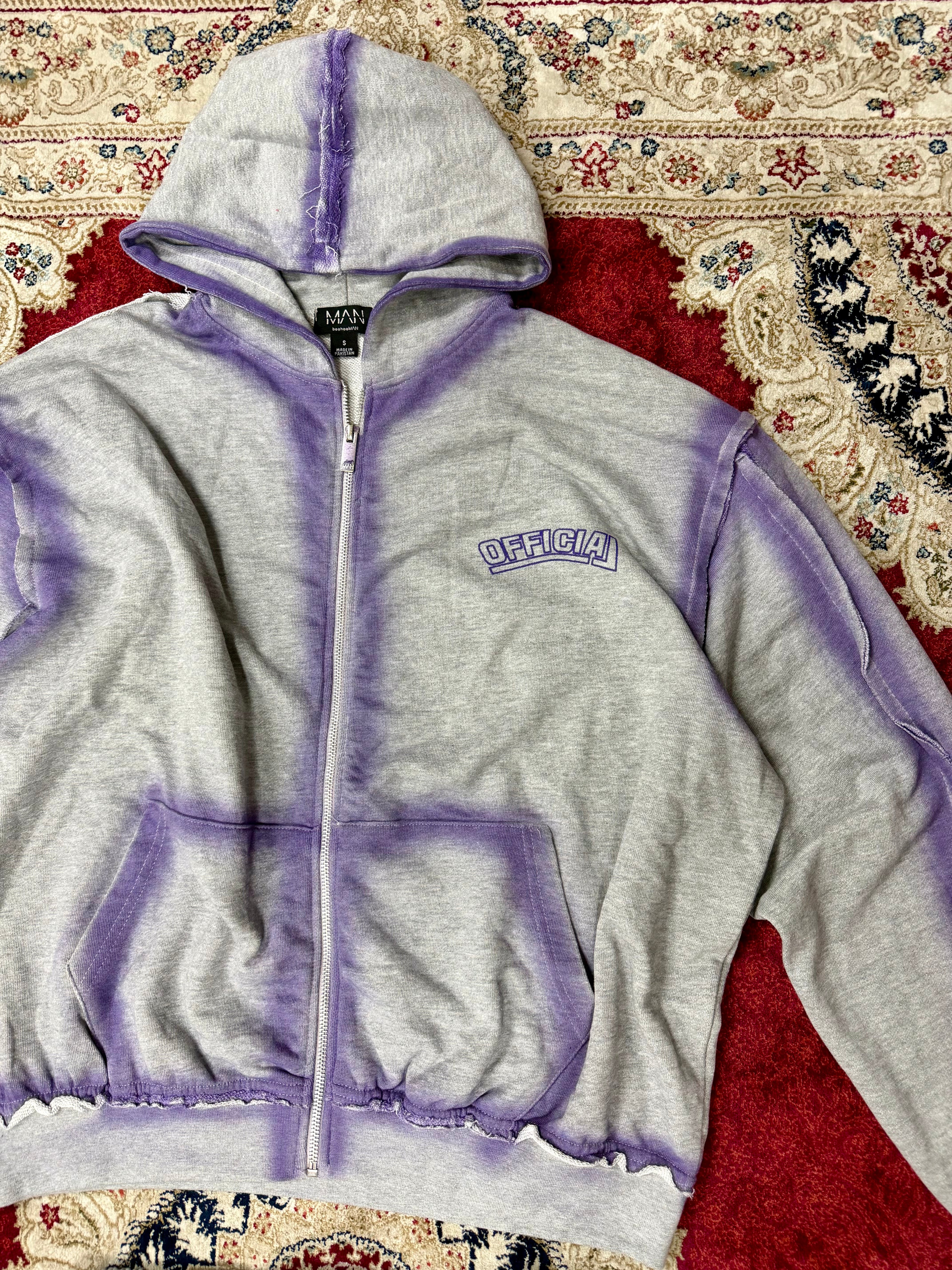 Official Fade Tracksuit Set – Grey/Purple Edition