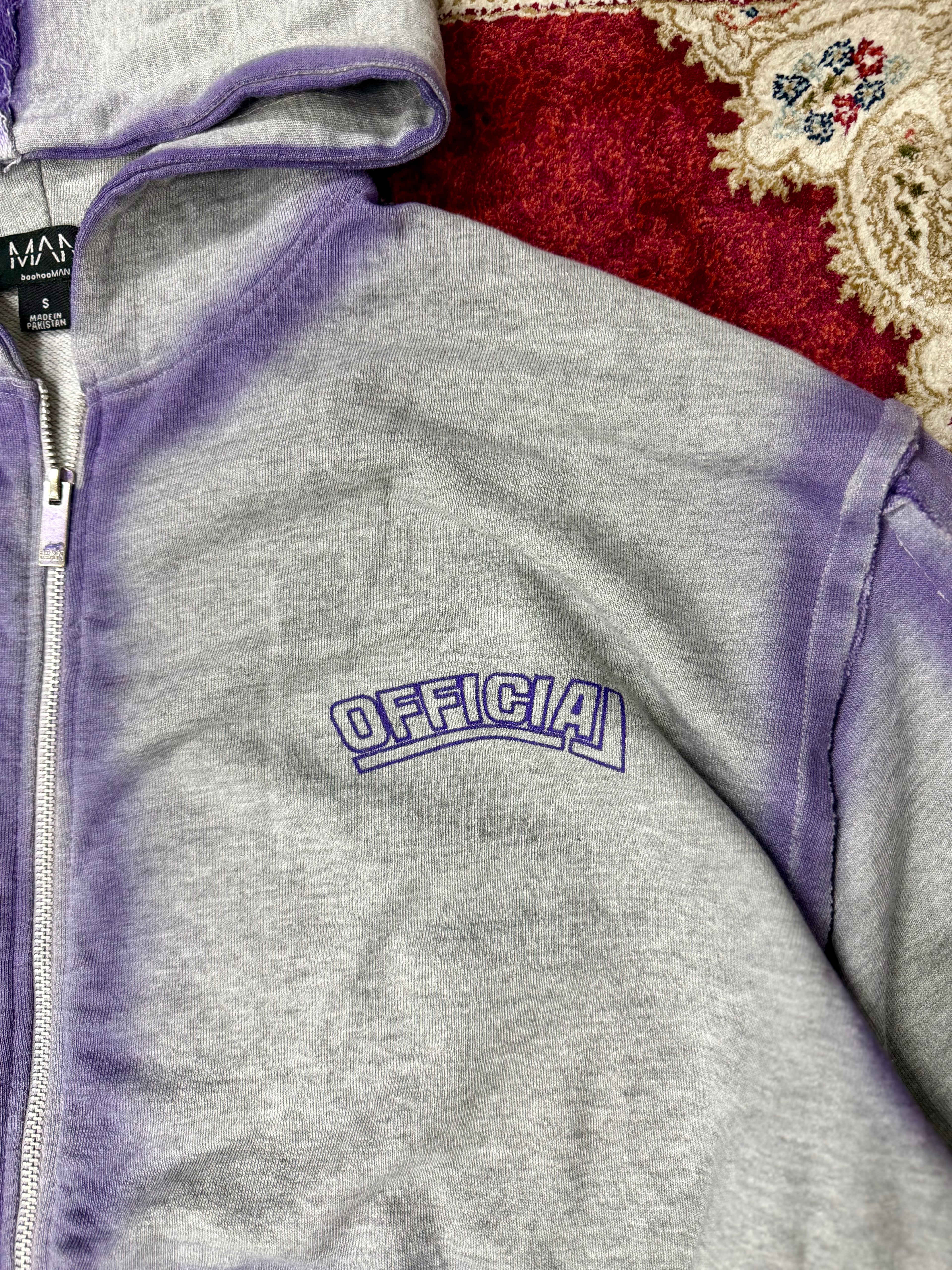 Official Fade Tracksuit Set – Grey/Purple Edition
