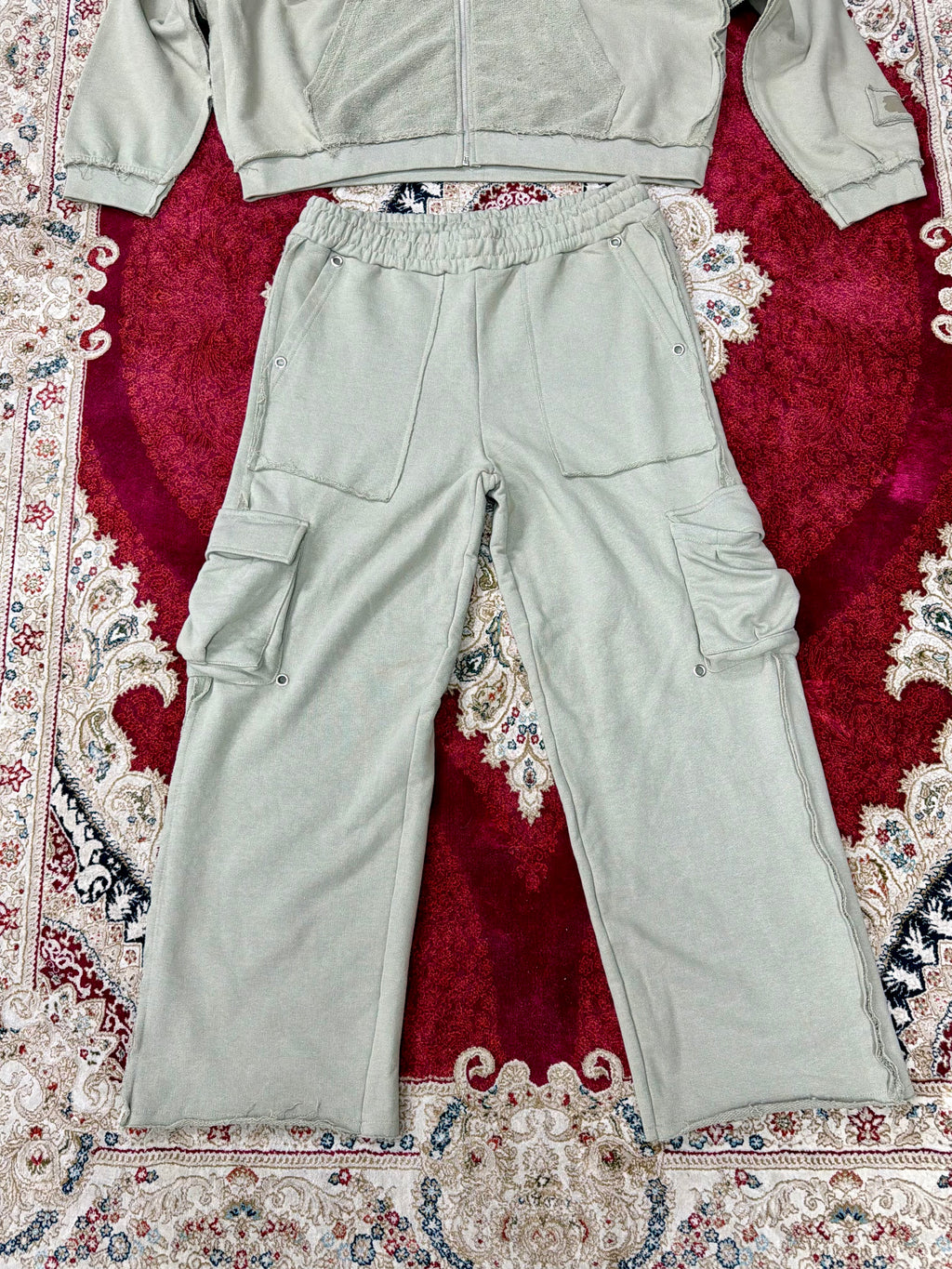 00 Utility Cargo Tracksuit Set – Olive