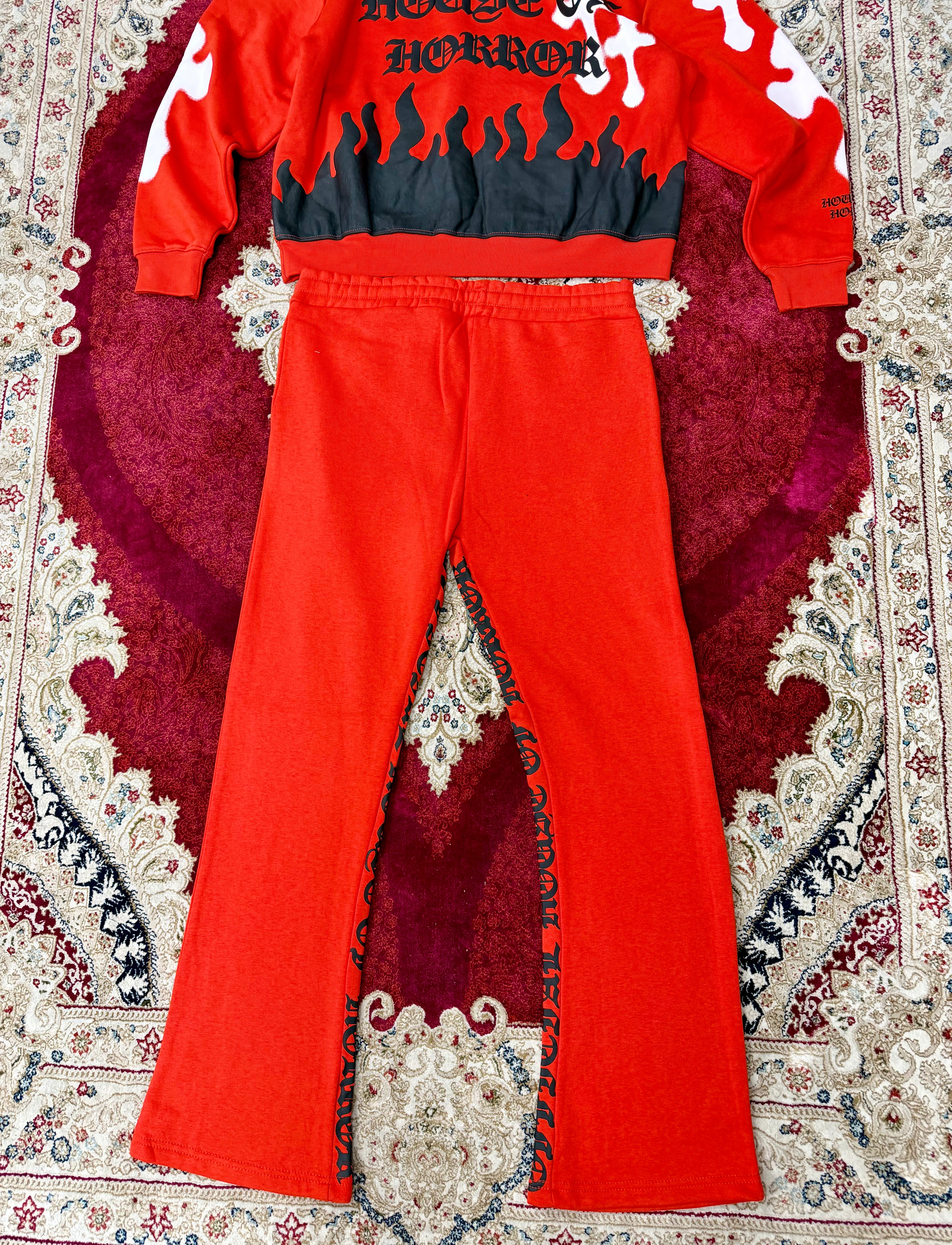 House of Horror Tracksuit Set – Red Edition