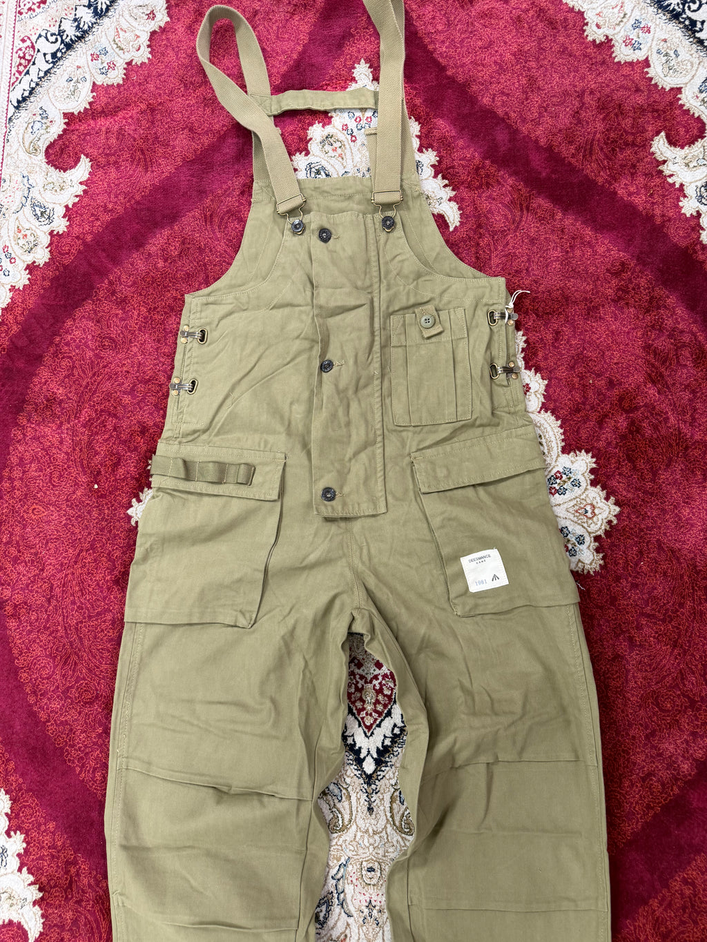 DAM 1981 Utility Overalls – Olive Workwear Dungarees