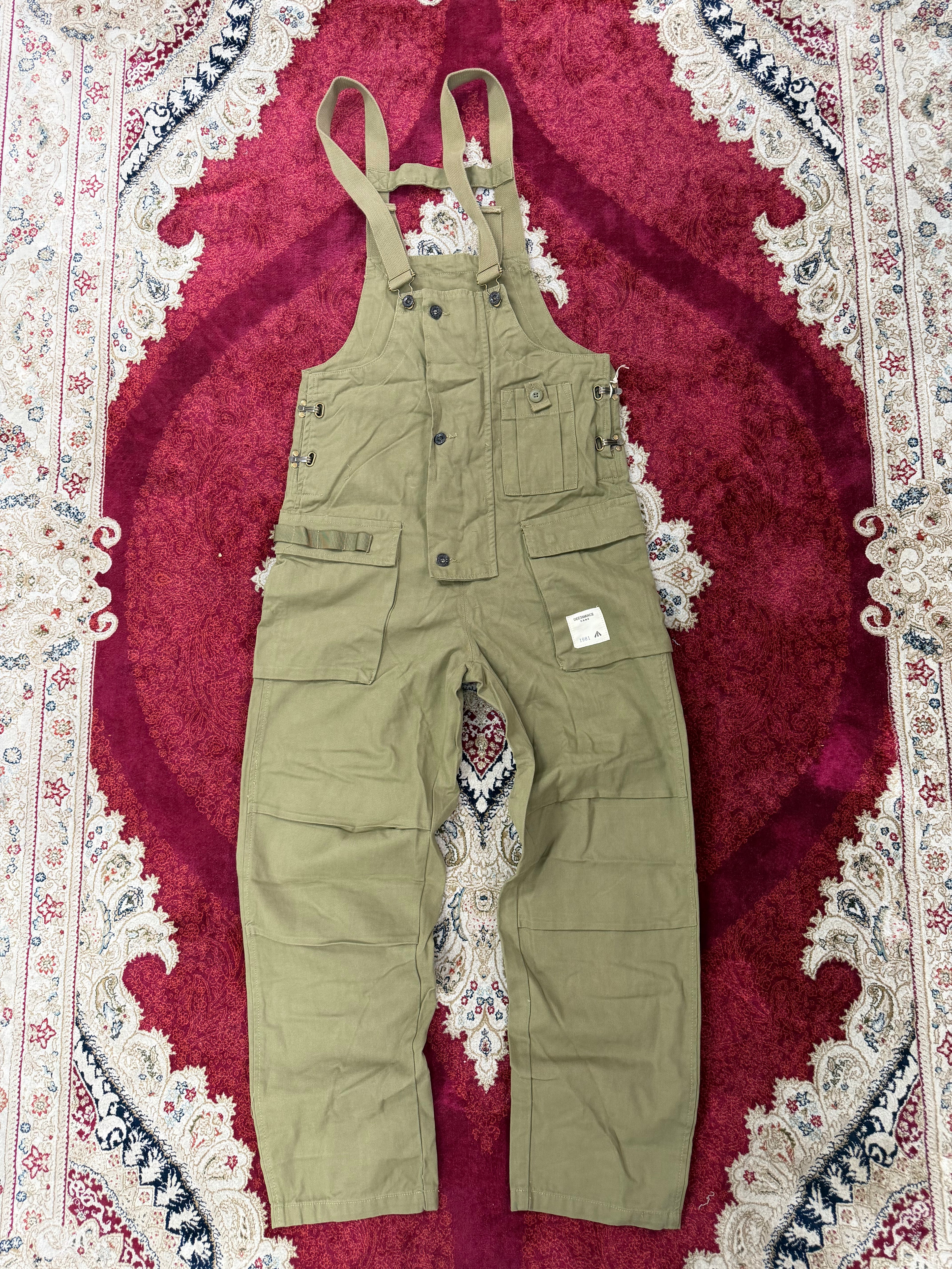 DAM 1981 Utility Overalls – Olive Workwear Dungarees
