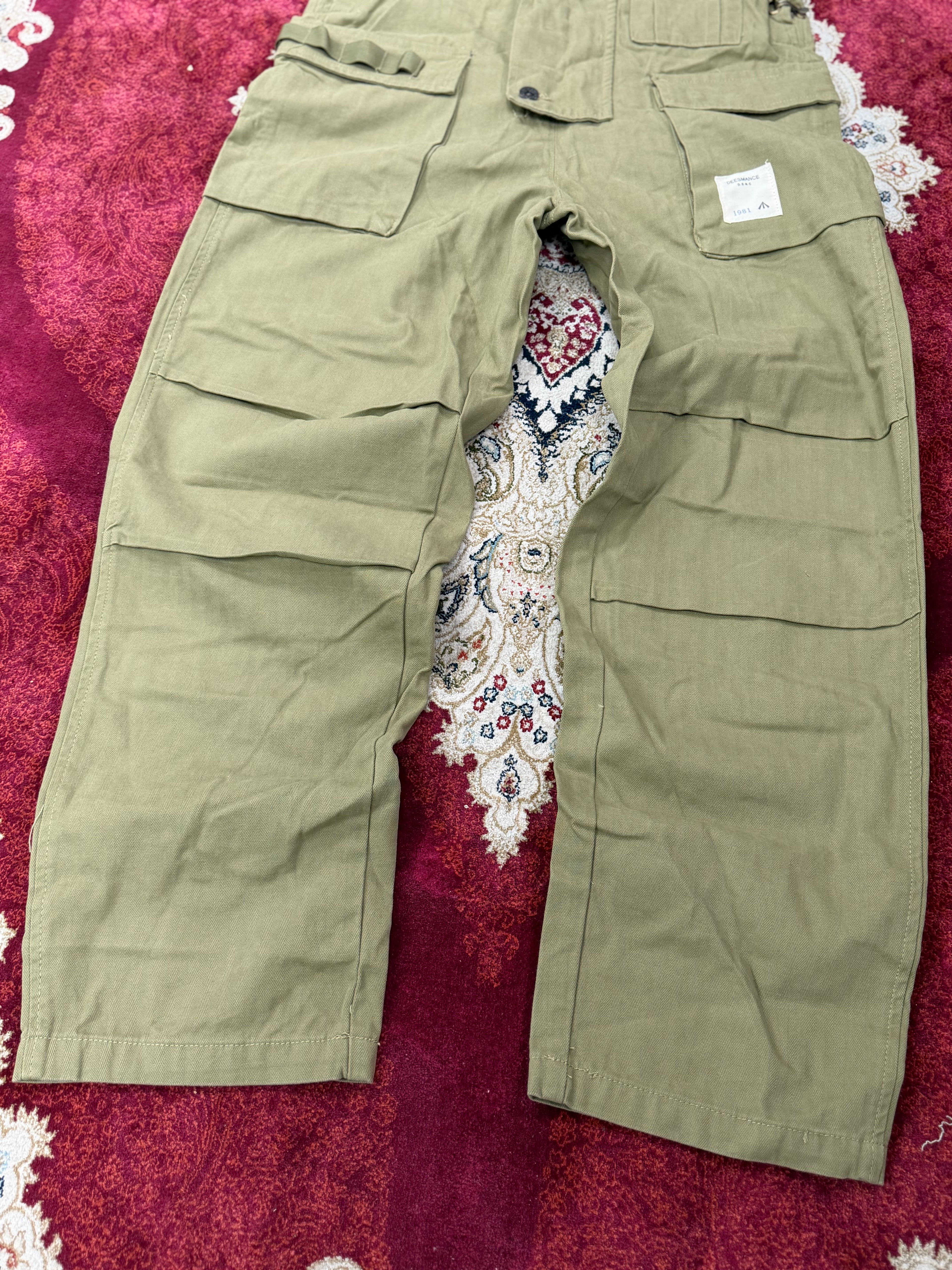DAM 1981 Utility Overalls – Olive Workwear Dungarees