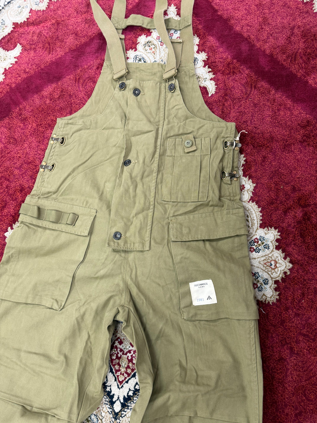 DAM 1981 Utility Overalls – Olive Workwear Dungarees