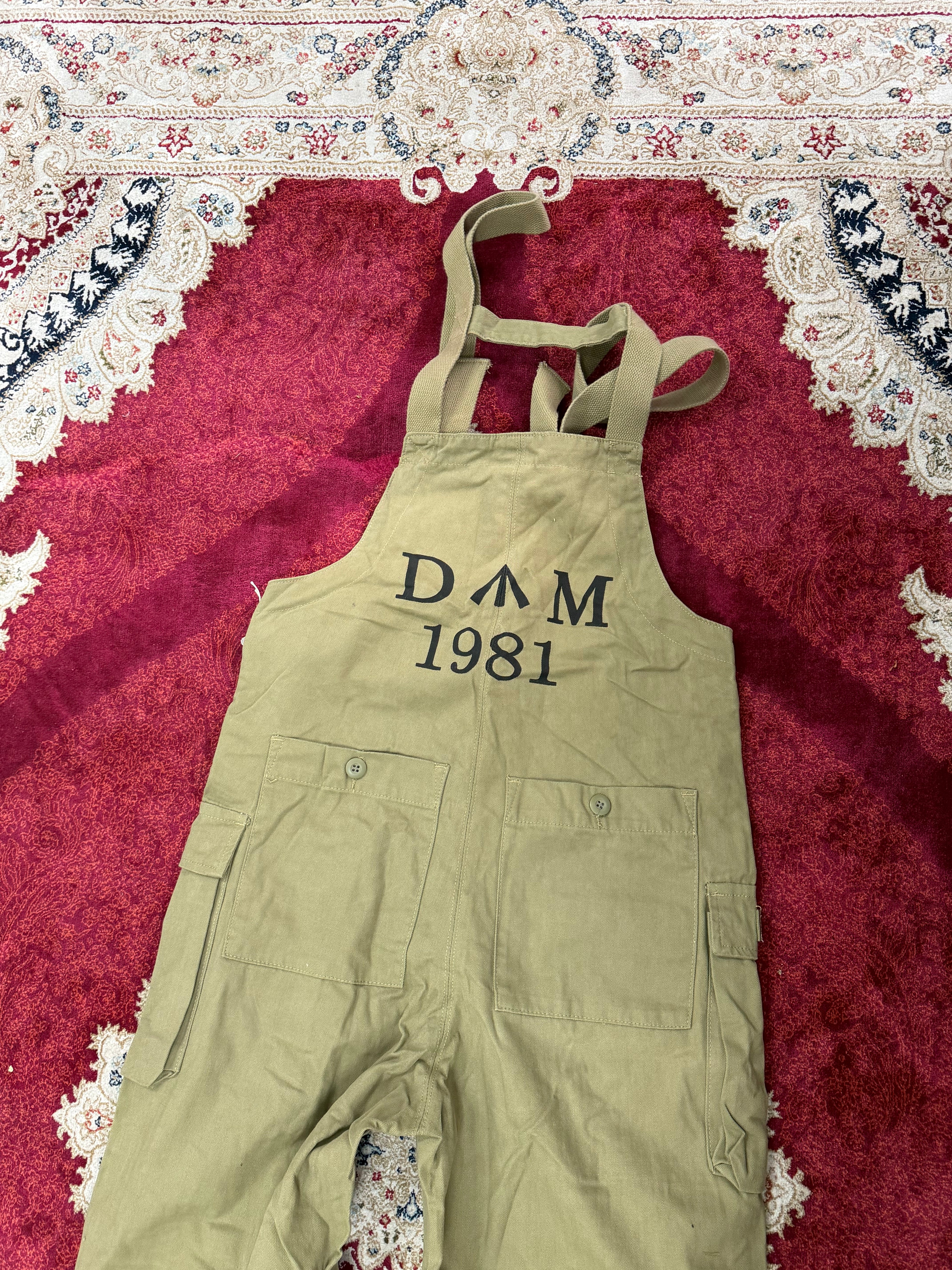 DAM 1981 Utility Overalls – Olive Workwear Dungarees