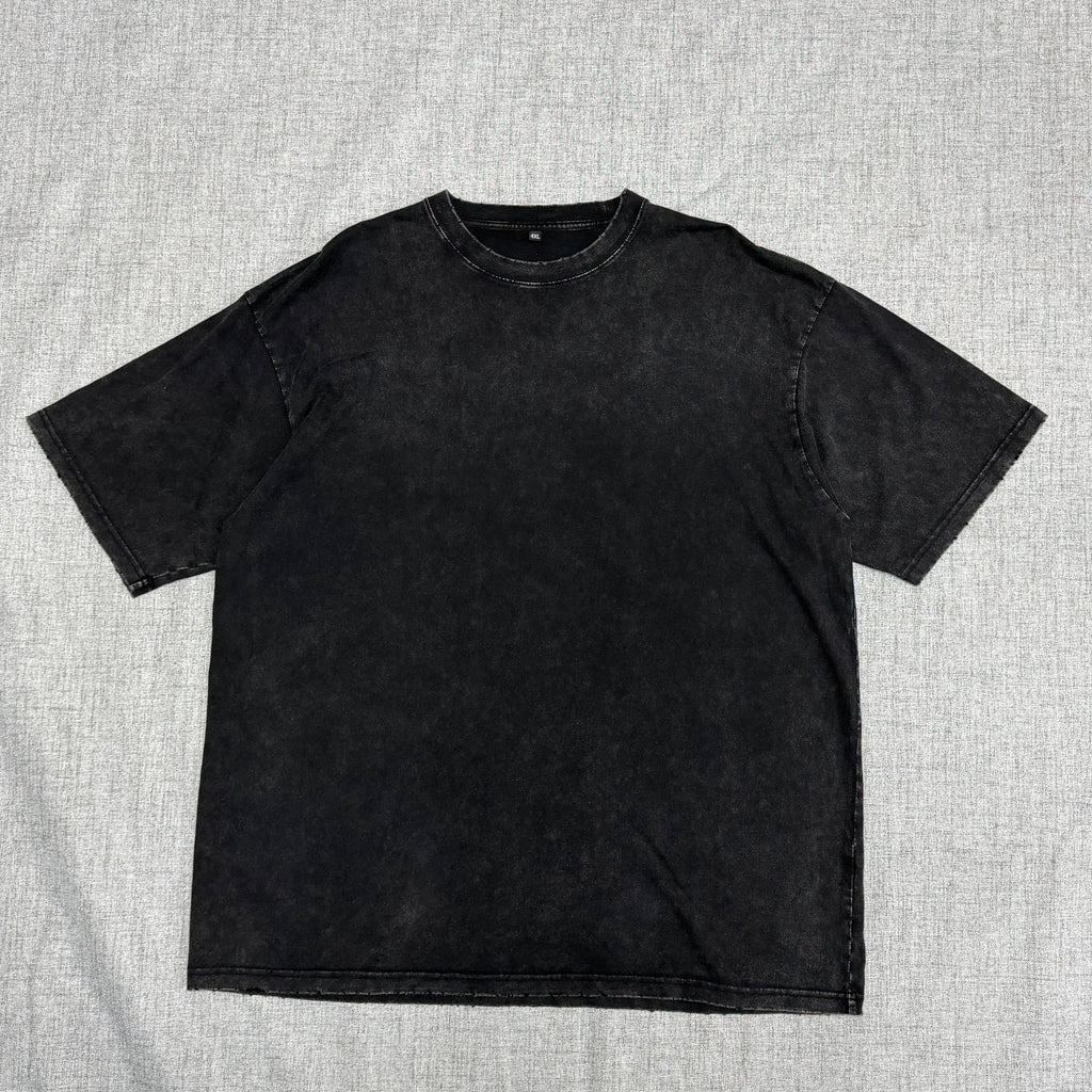 Washed Black Oversized T-Shirt – Vintage Streetwear Essential Tee