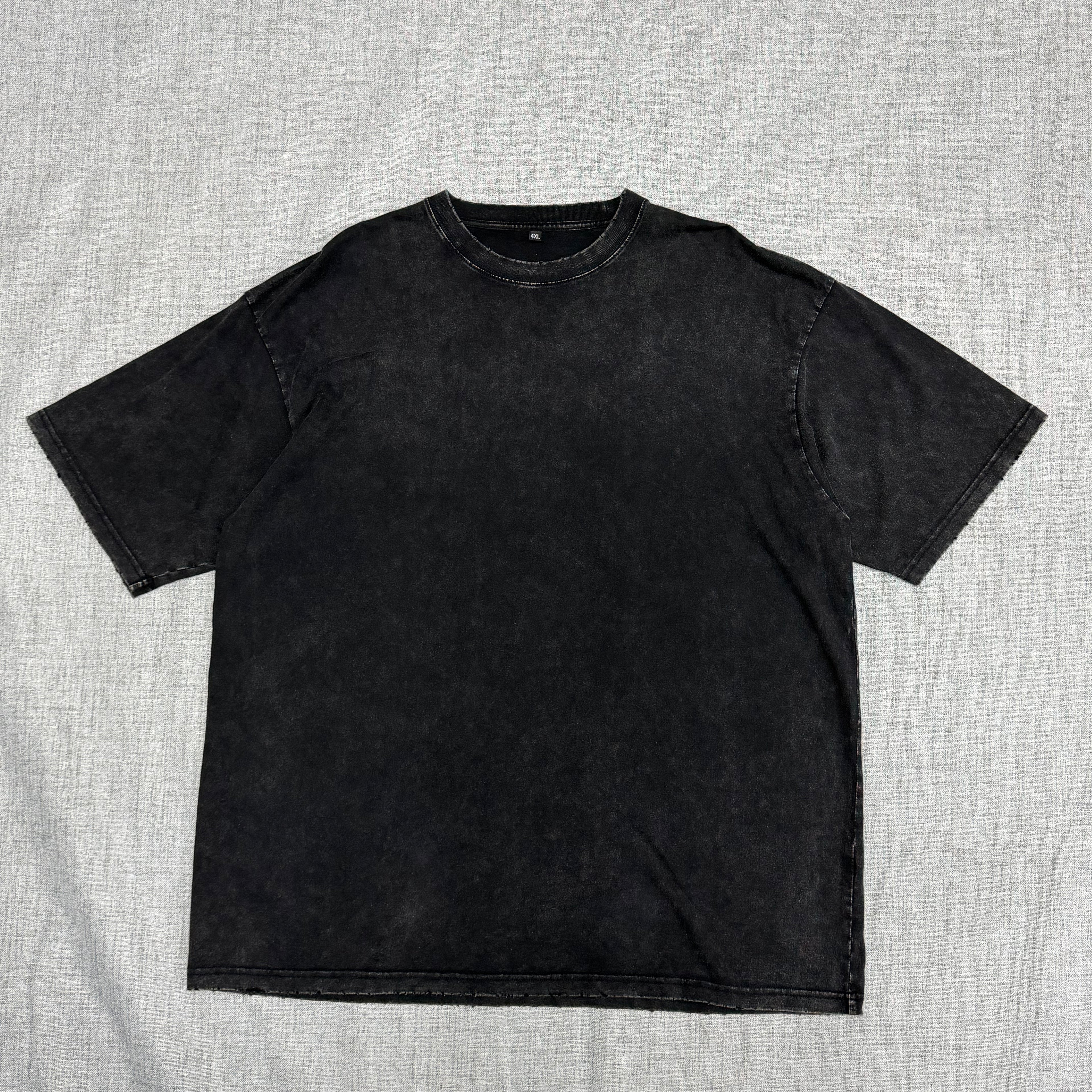 Washed Black Oversized T-Shirt – Vintage Streetwear Essential Tee