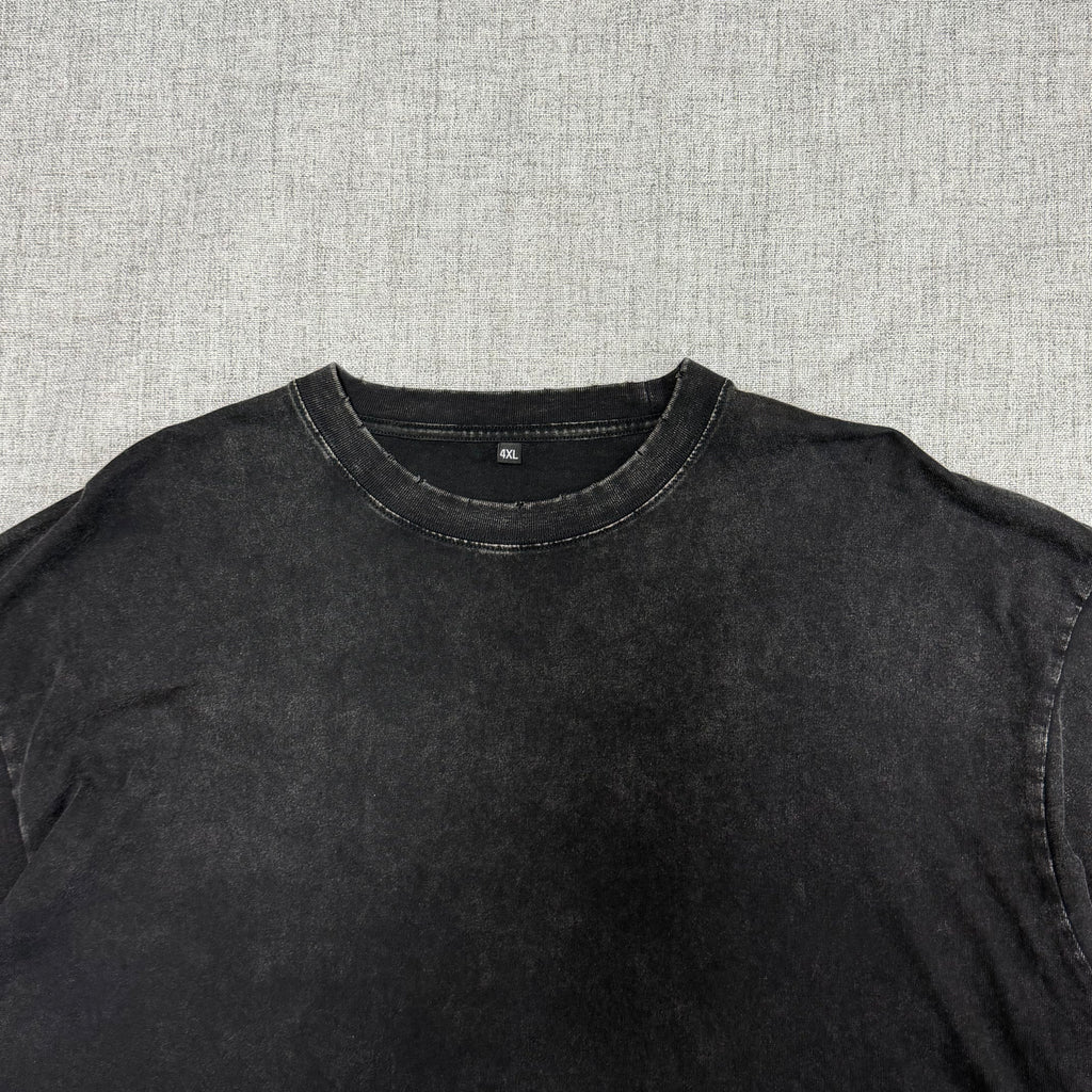Washed Black Oversized T-Shirt – Vintage Streetwear Essential Tee