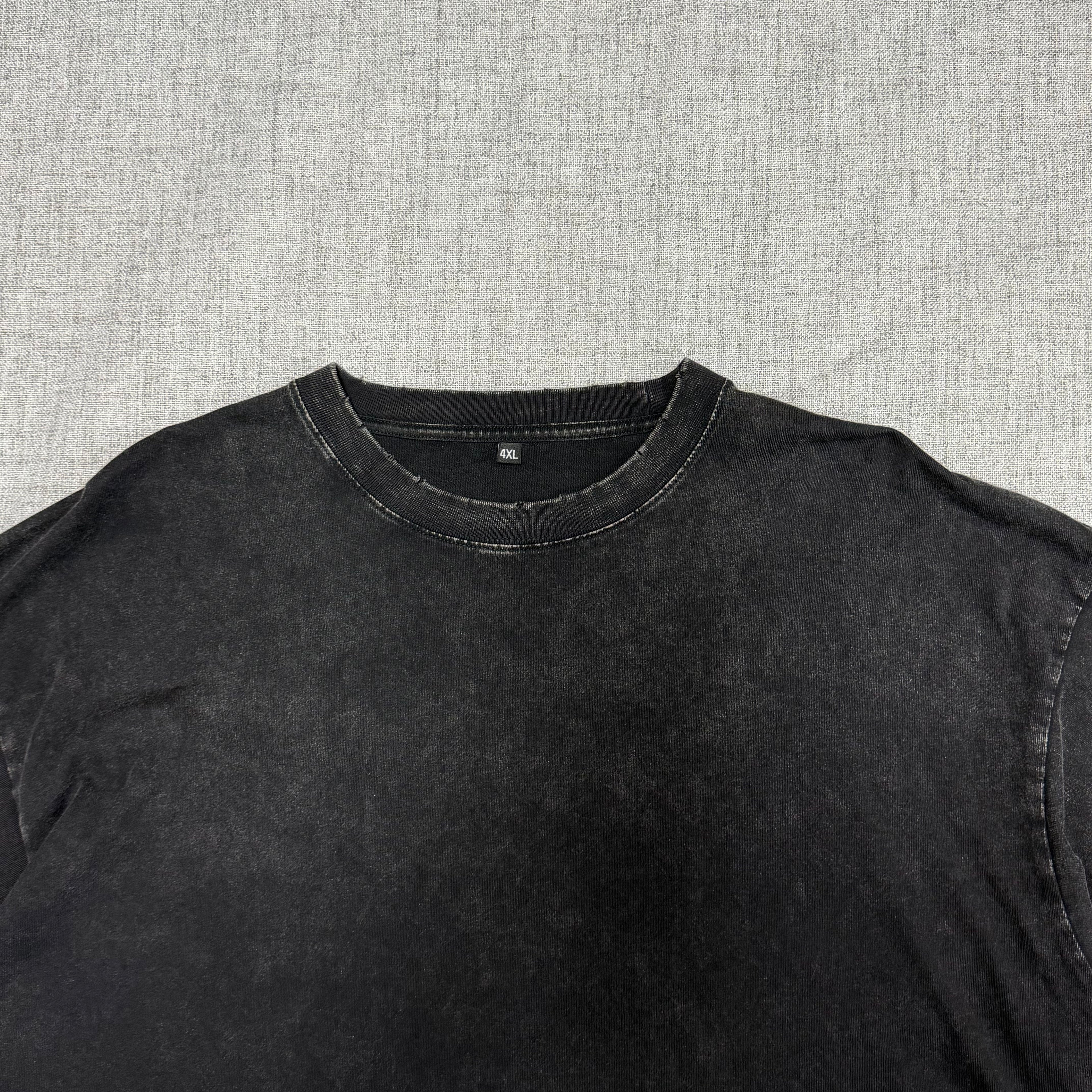 Washed Black Oversized T-Shirt – Vintage Streetwear Essential Tee